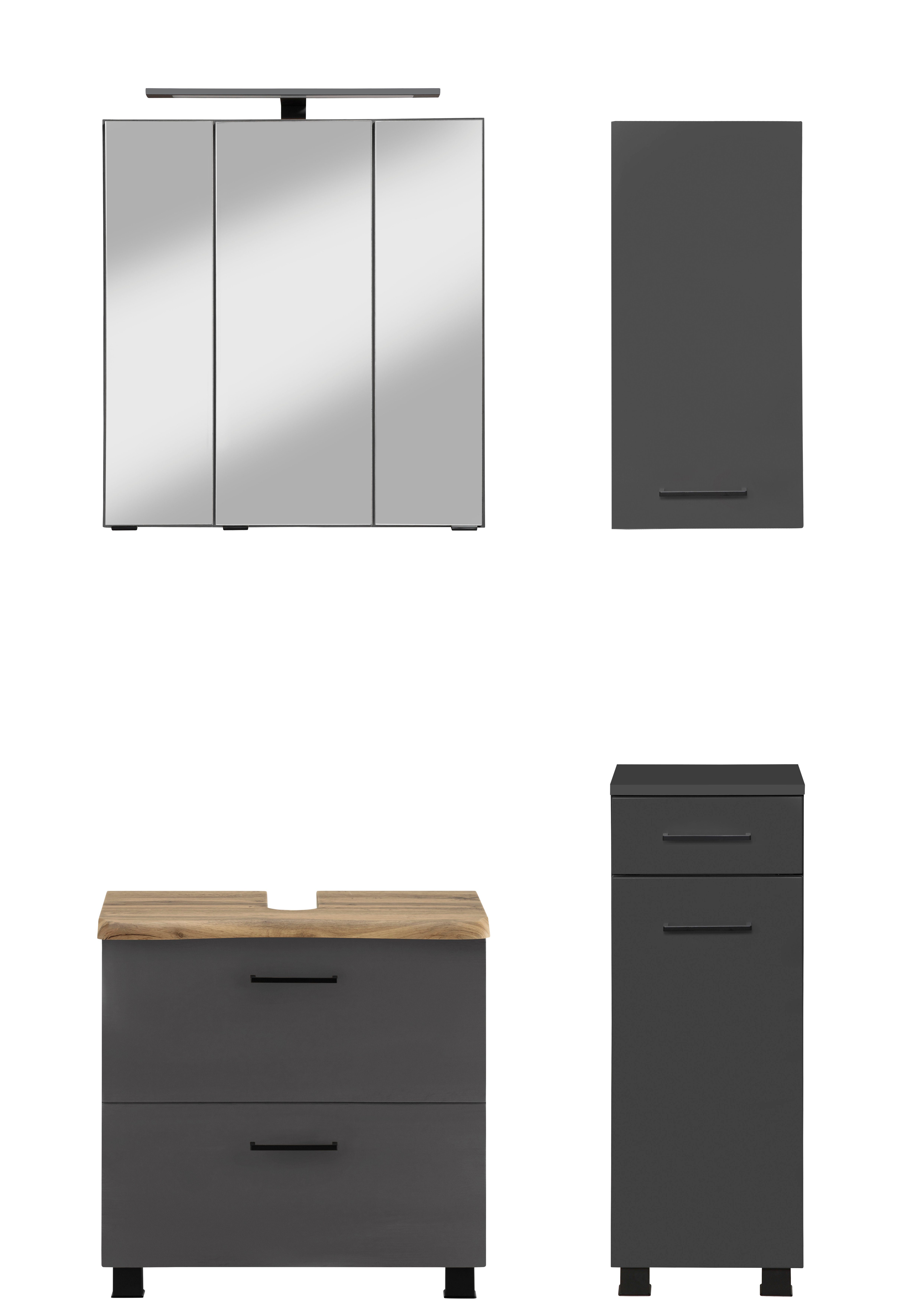 Matt grau/grafit-Baumkante