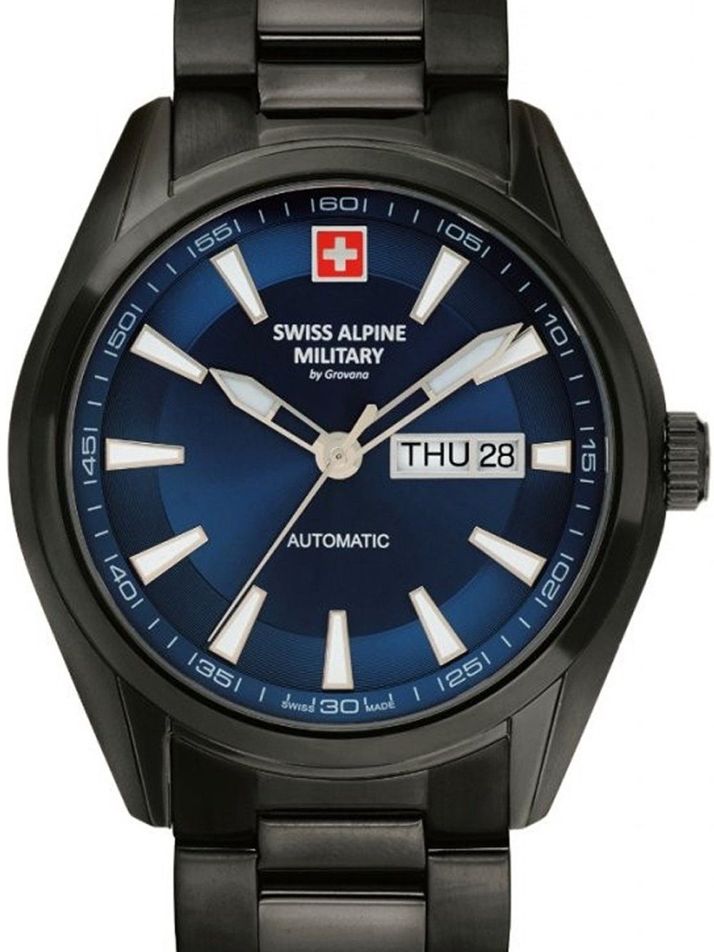 Automatikuhr Swiss Alpine Military 7090.2175 Automatik Herrenuhr 43mm 10ATM Swiss Alpine Military 7090.2175 Automatik Herrenuhr 43mm 10ATM