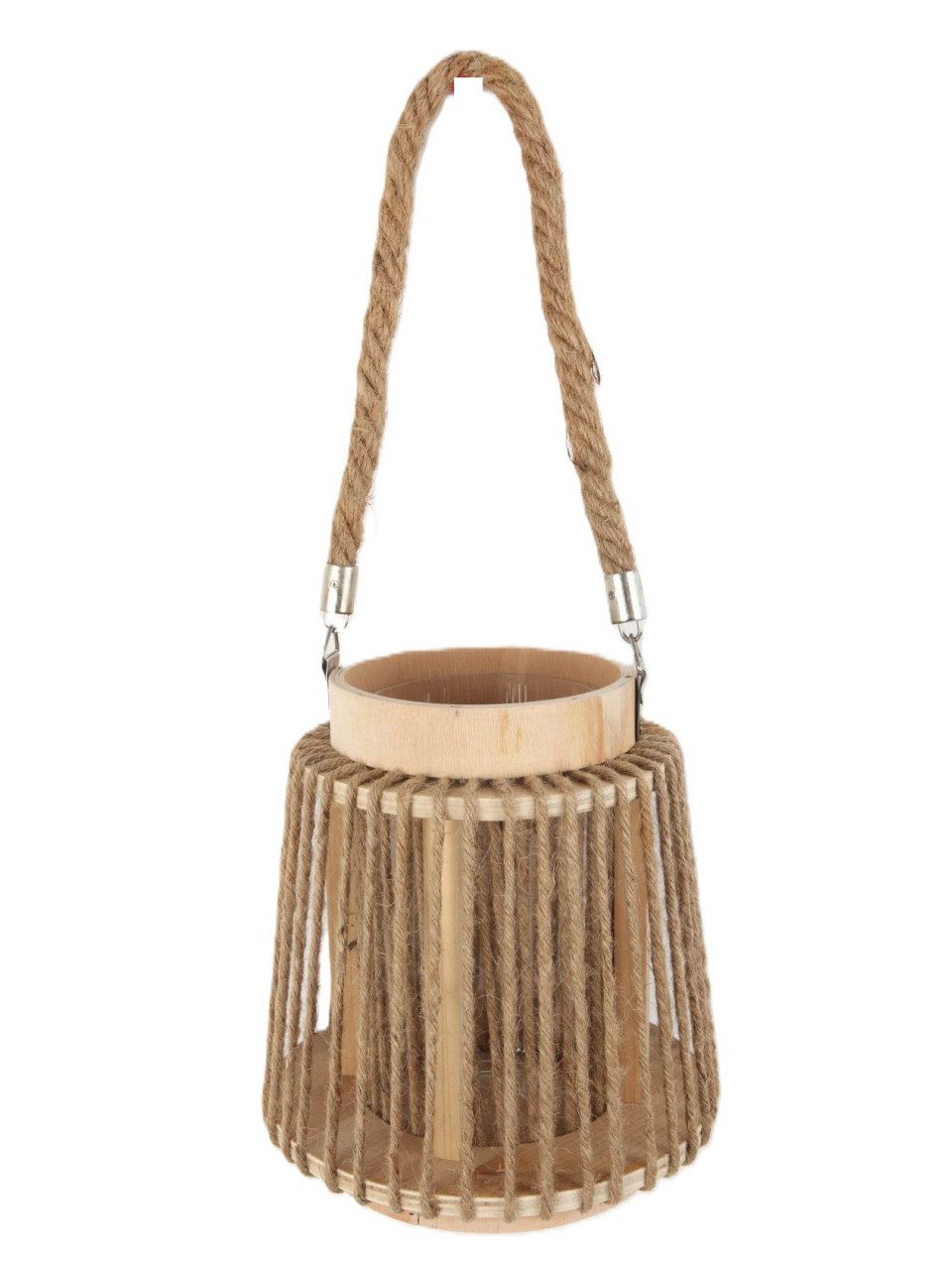 Trend Line Laterne TrendLine Deko-Laterne Holz Ø 17 x 19 cm natur