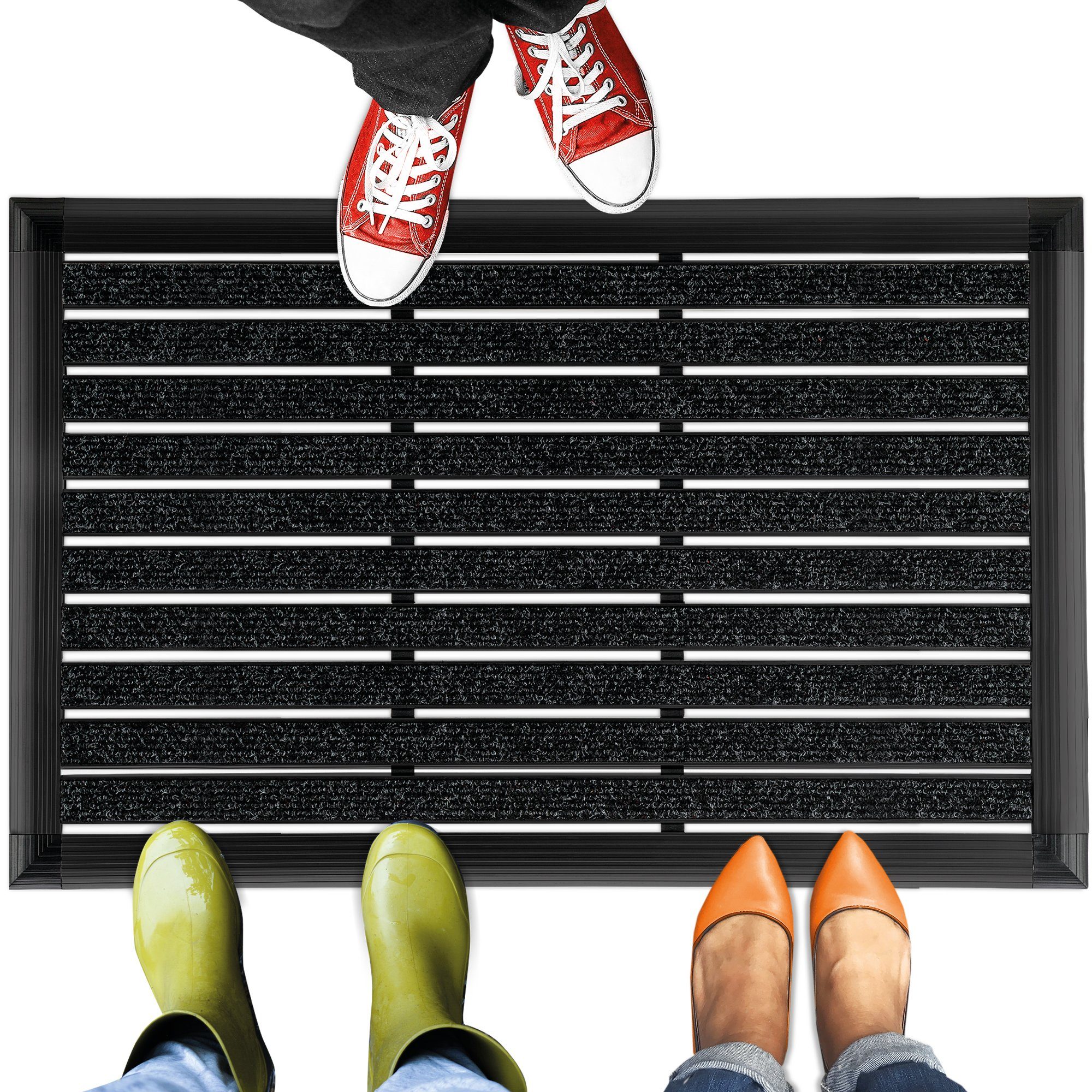 bomoe Fußmatte AluGant, Anthrazit Alu Fußabtreter 60x40cm günstig online kaufen