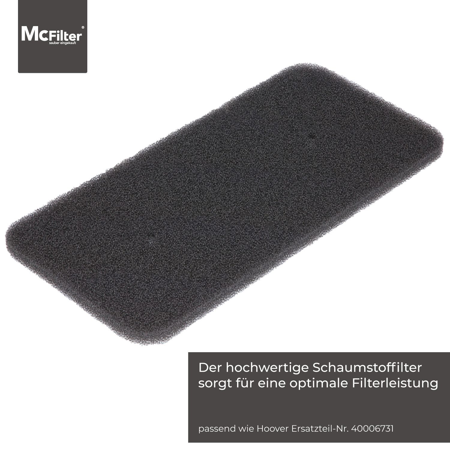 McFilter Ersatzfilter (5 Stück) Schwammfilter geeignet für Candy Hoover Filter 40006731, Zubehör für Trockner, Filterschwamm für Wärmepumpentrockner, I 275 x 12 – Bild 3 von 5