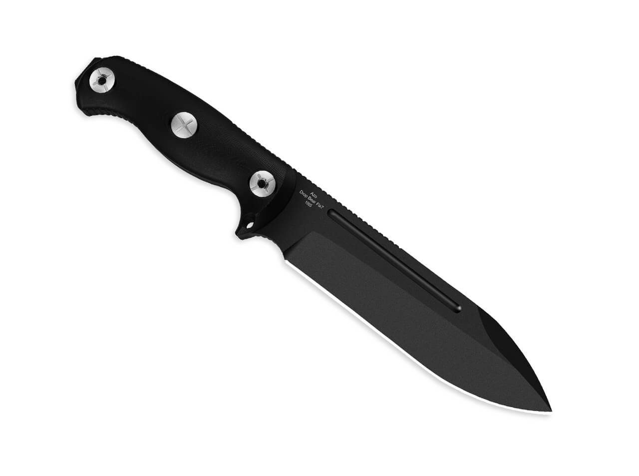 Kizer Universalmesser Kizer Drop Bear Fix 7 1095 G10 All Black, feststehendes Messer, (1 St), Scheide inklusive