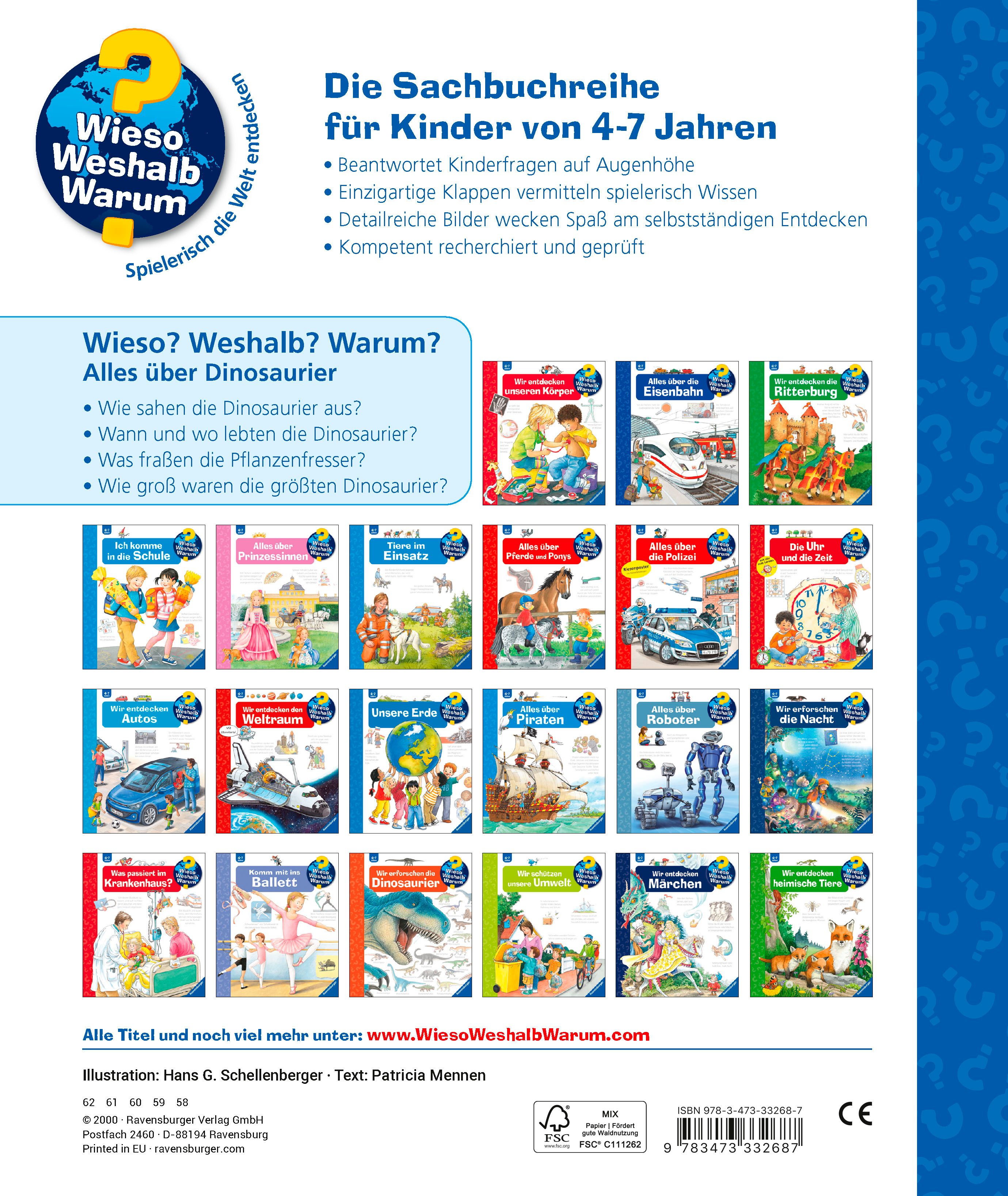 Ravensburger Kinderbuch Wieso? Weshalb? Warum?, Band 12 Alles über Dinosaurier