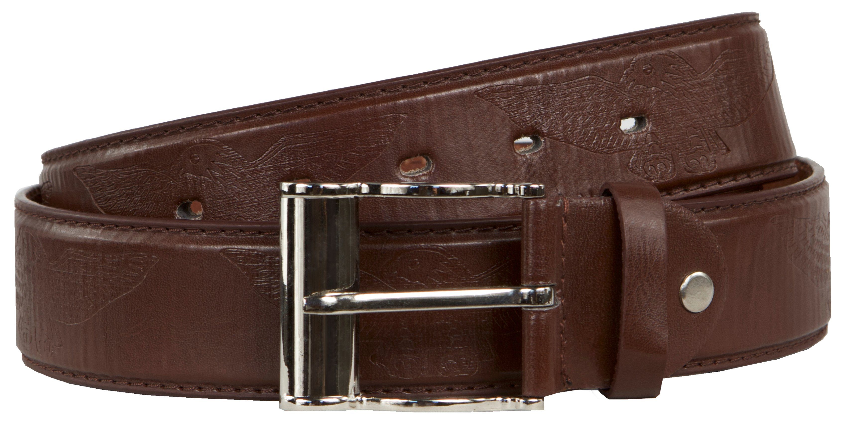 Ledergürtel Herren Gürtel Leder Herrengürtel G0001/4/7 Hochwertige Schnalle