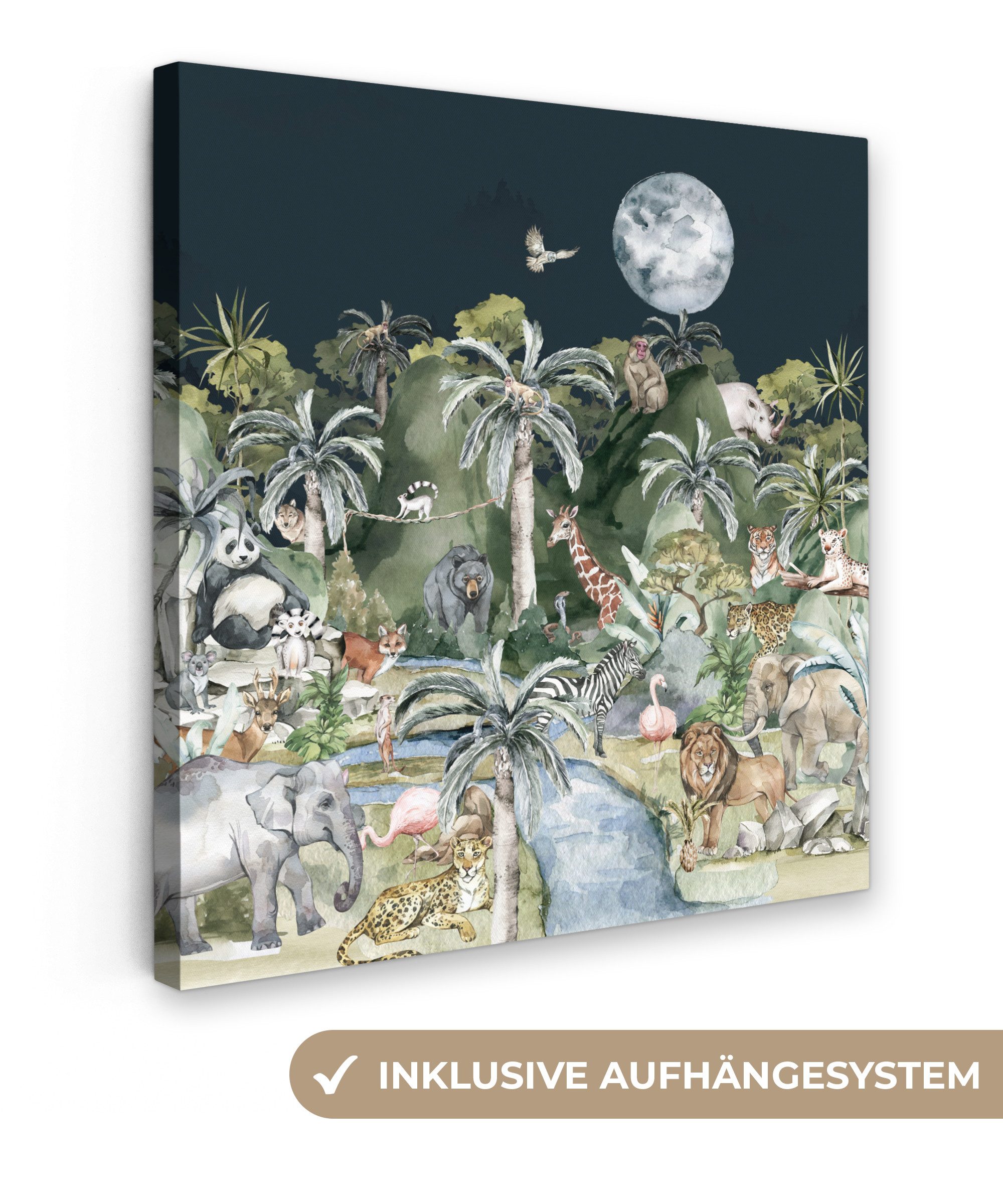 OneMillionCanvasses® Leinwandbild Kinder - Dschungel - günstig online kaufen