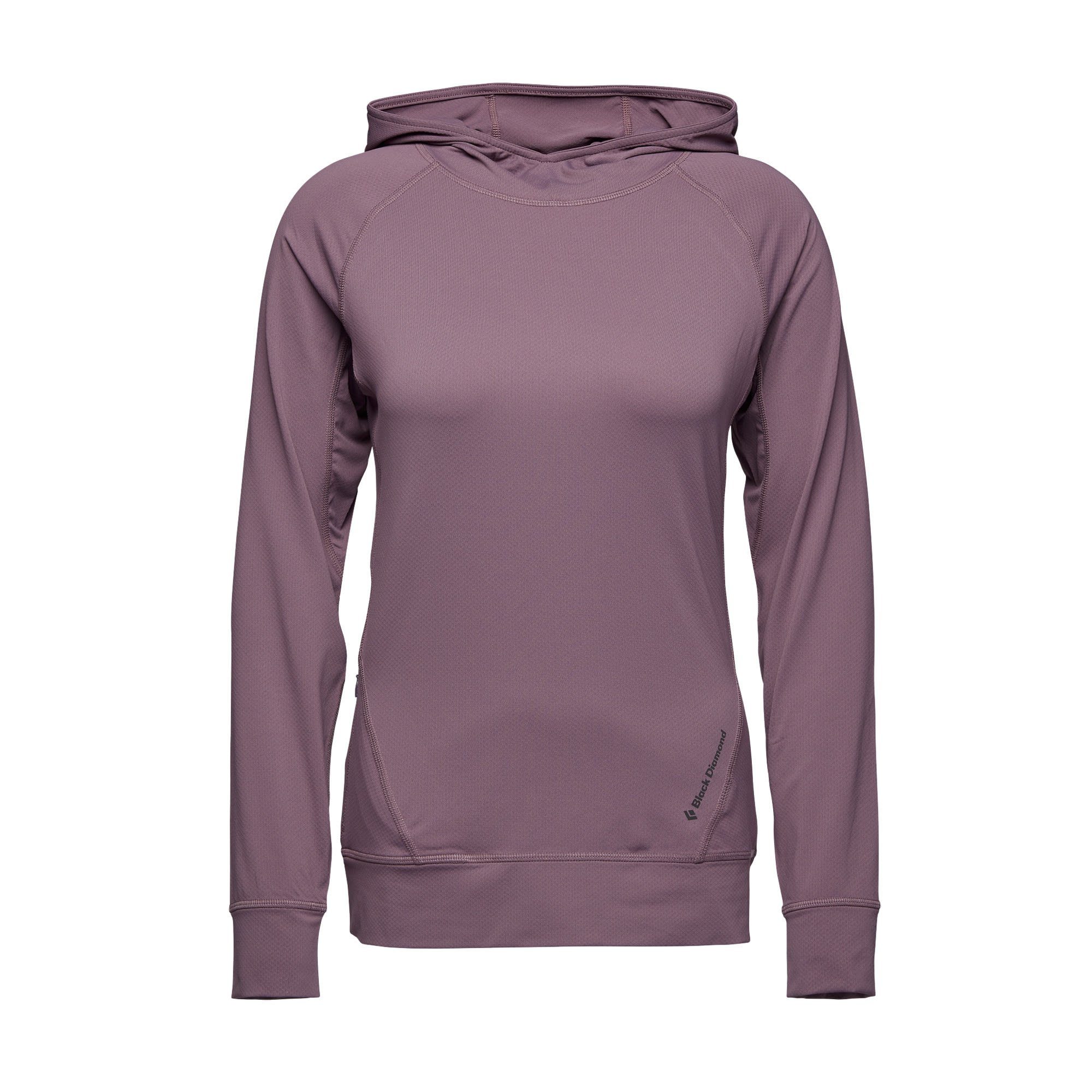 Hoody Damen Black Diamond Alpenglow W Diamond Langarmshirt Black Mulberry