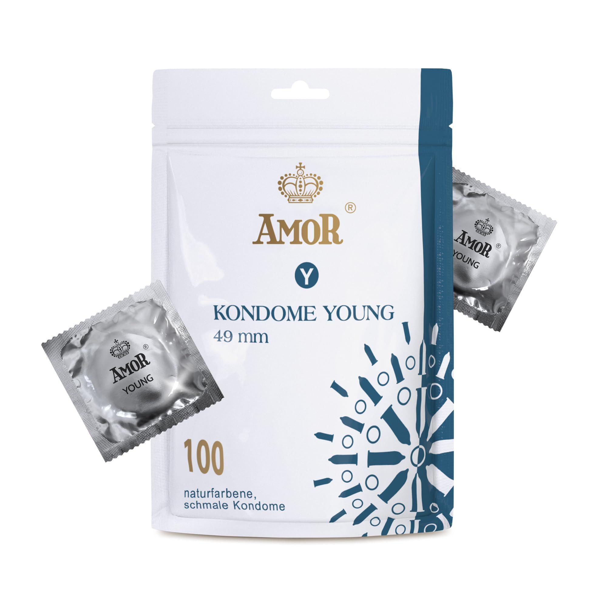 Amor Kondome AMOR Premium Kondome, verschiedene Sorten & Größen, Young