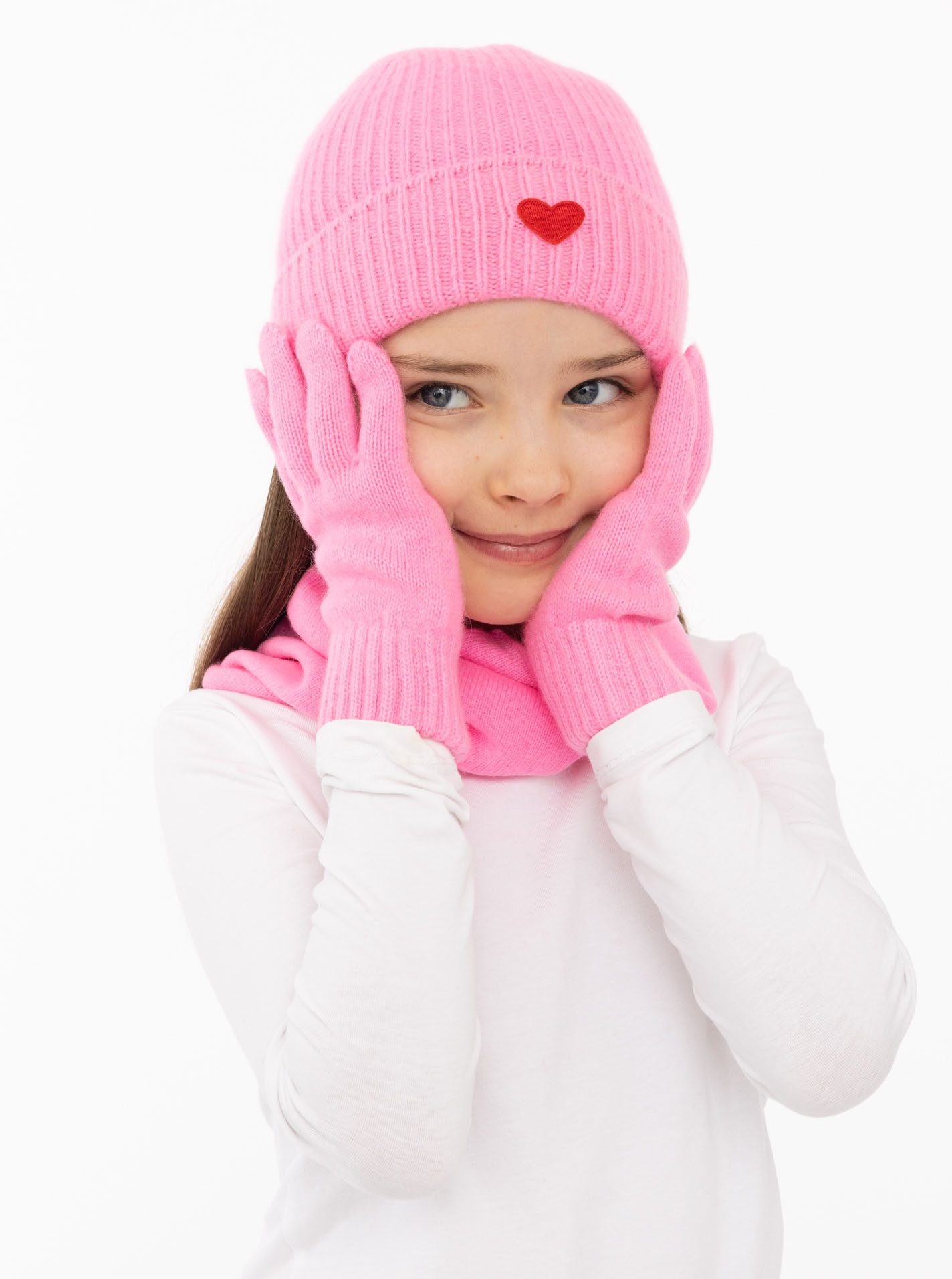 Zwillingsherz Strickhandschuhe Kids-Kaschmir Handschuhe – Bild 2 von 5