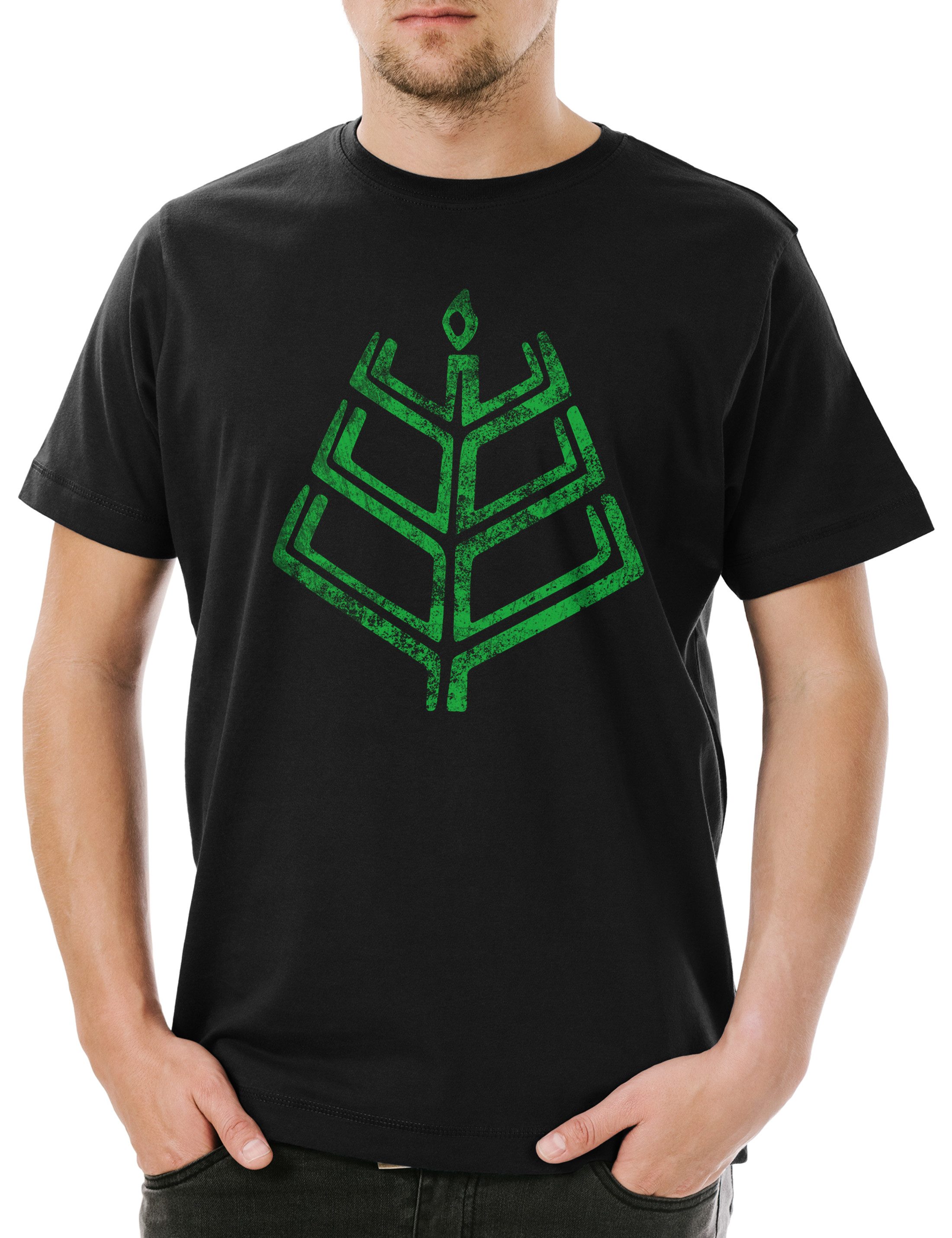 Print-Shirt Romuva Latvian Dievturity Symbol Herren T-Shirt Sign Zeichen Logo