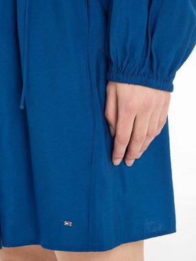Tommy Hilfiger Blusenkleid TEXTURED MODAL SHORT DRESS mit Taillenbund