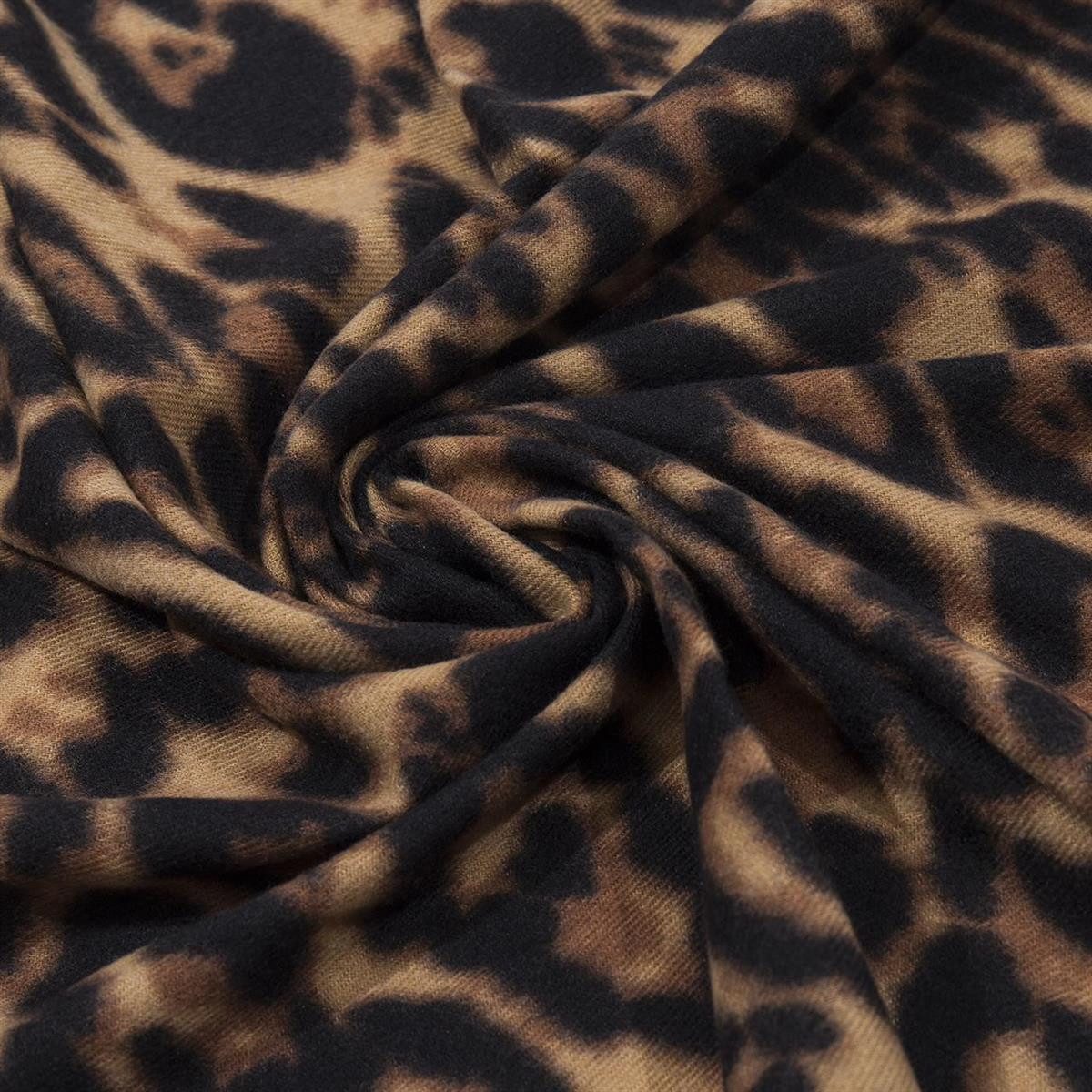 ITALYSHOP24 Modeschal Damen XL Schal Leopard Halstuch Tuch Winterschal Deckenschal Leo Stola, (finden Sie Leo Taschen bei uns), weicher und warmer Scarf Poncho Leo Karo Muster Animal Print Herbst