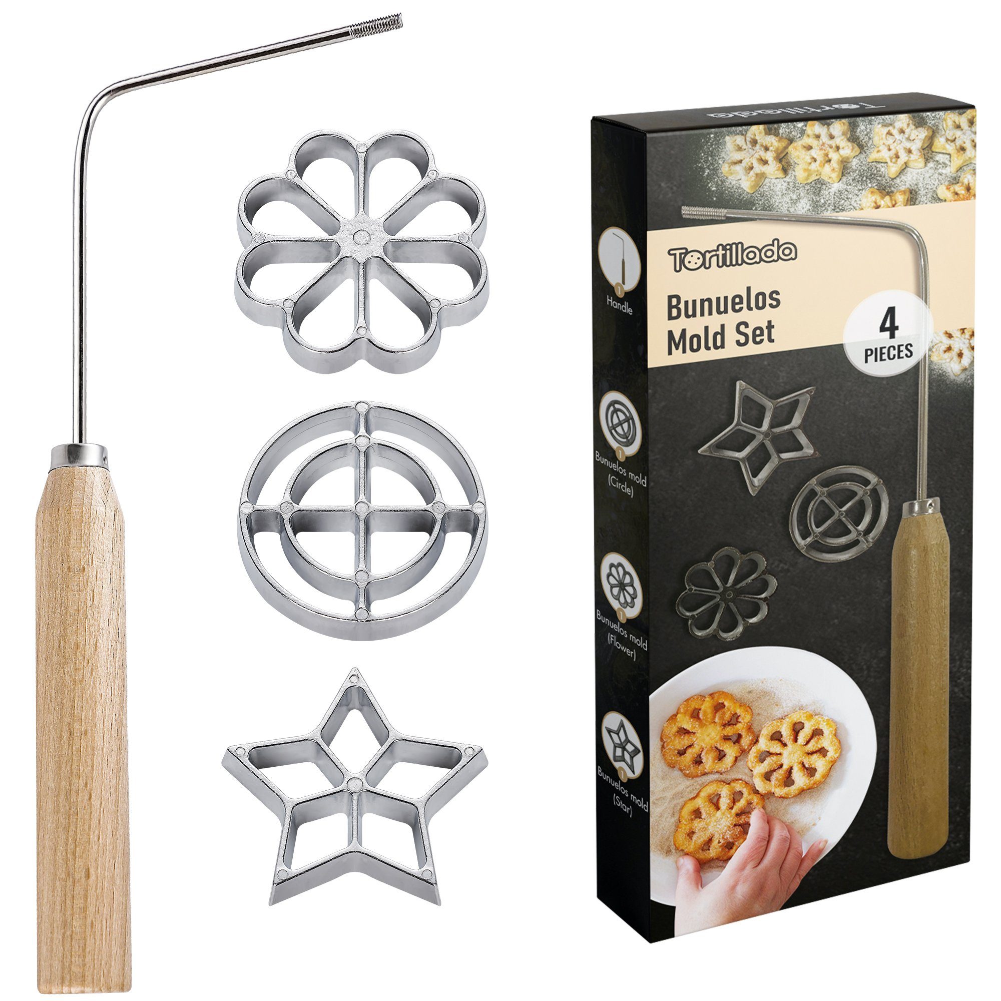 Tortillada Ausstechform Bunuelos Mold Set of 3