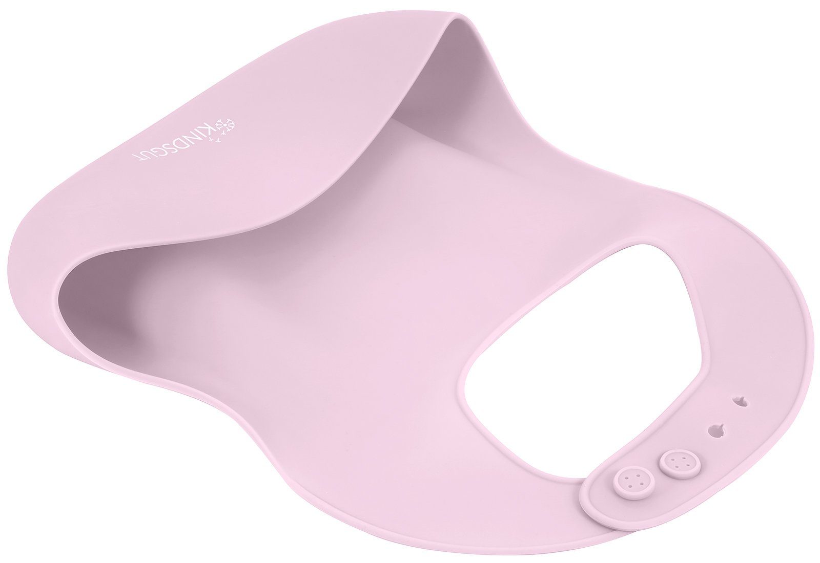 KINDSGUT Lätzchen Silikonlätzchen, (1-St), Tisch-Hilfe, zartrosa, BPA-frei, für Babys und Kleinkinder