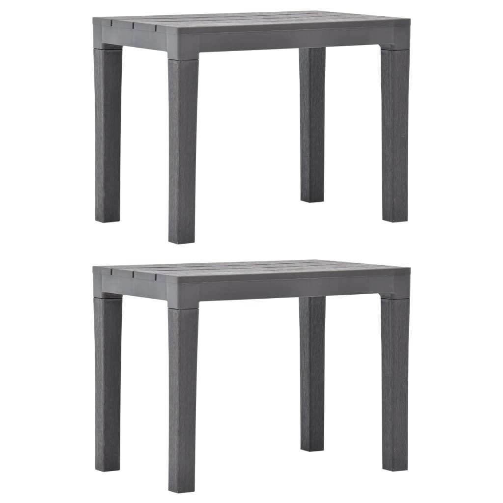 vidaXL Gartenbank Gartenbänke 2 Stk. Moccafarben günstig online kaufen