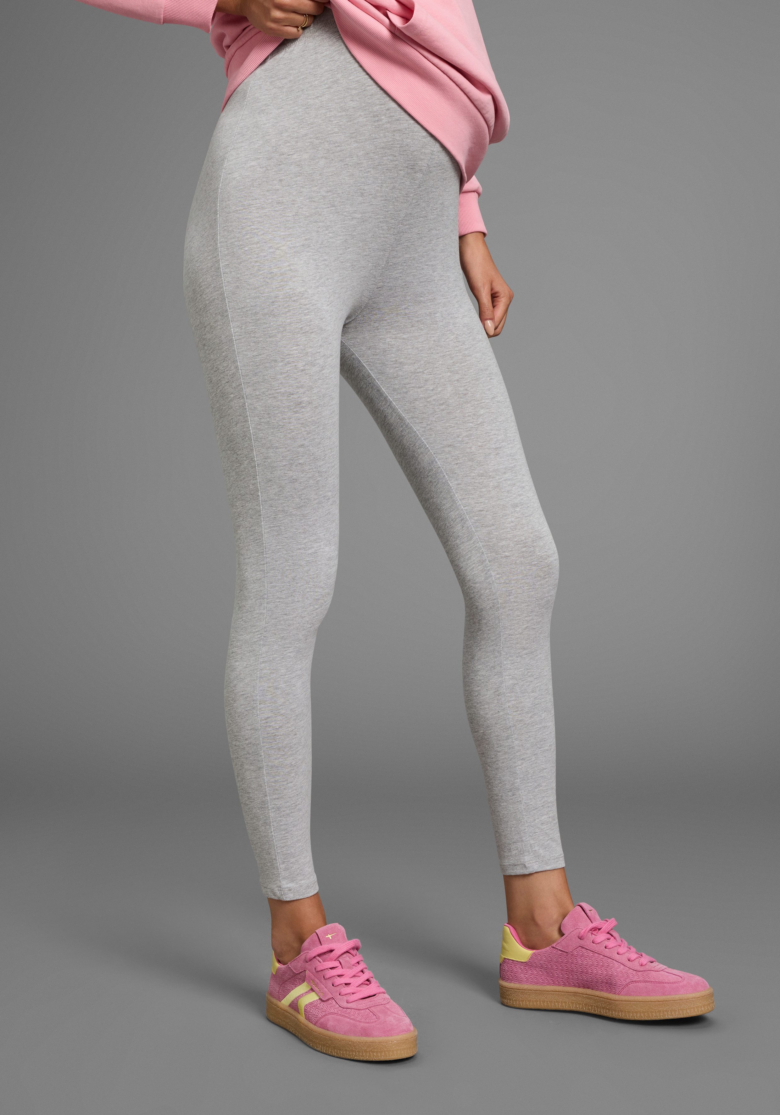 Neun Monate Umstandshose 2 Stück Umstands-Hosen für Schwangerschaft und Stillzeit (Packung, 2-tlg., 2) 2er Pack Leggings für Schwangerschaft & Stillzeit