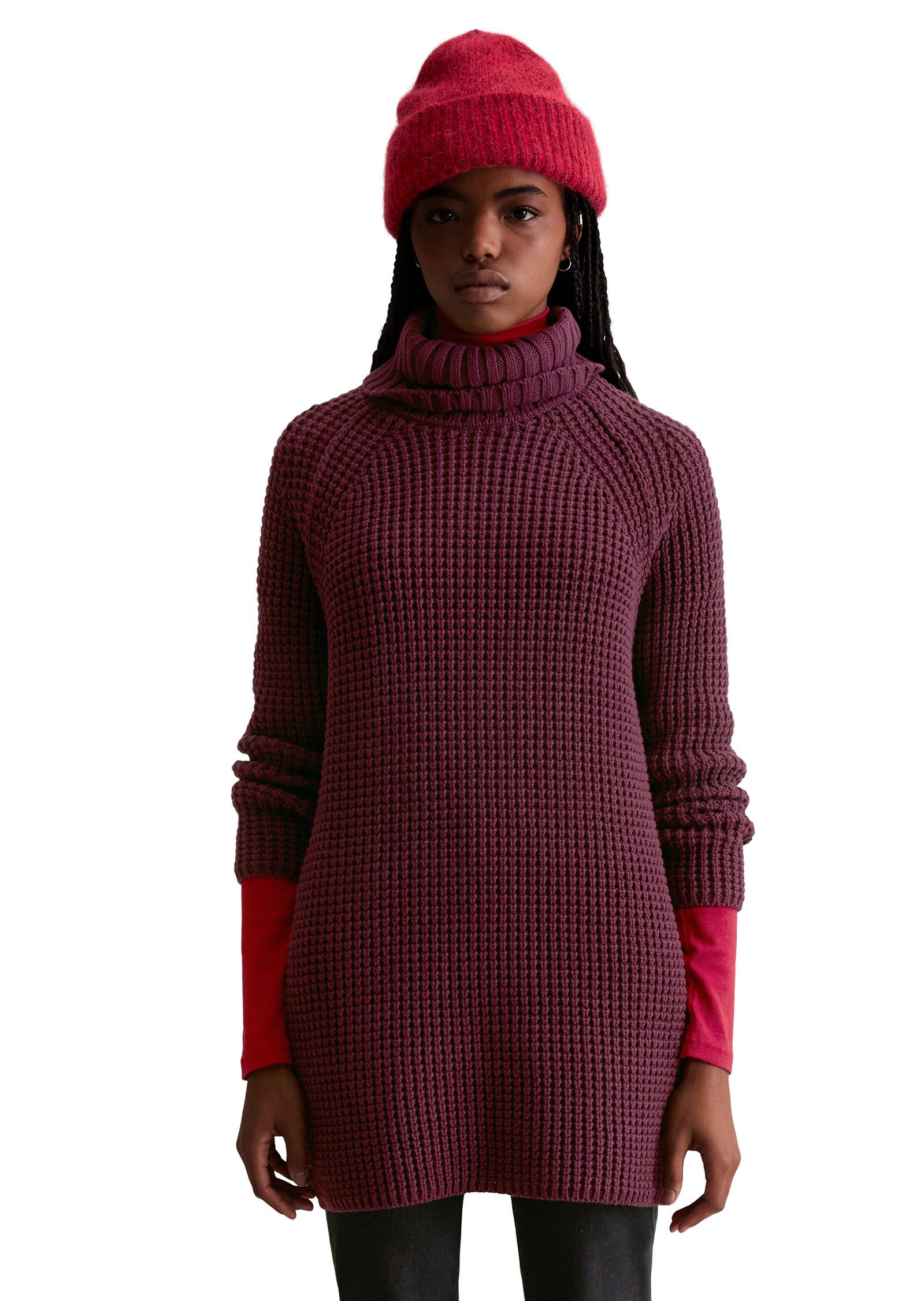 Marc O'Polo DENIM Stehkragenpullover aus Organic Cotton-Mix günstig online kaufen