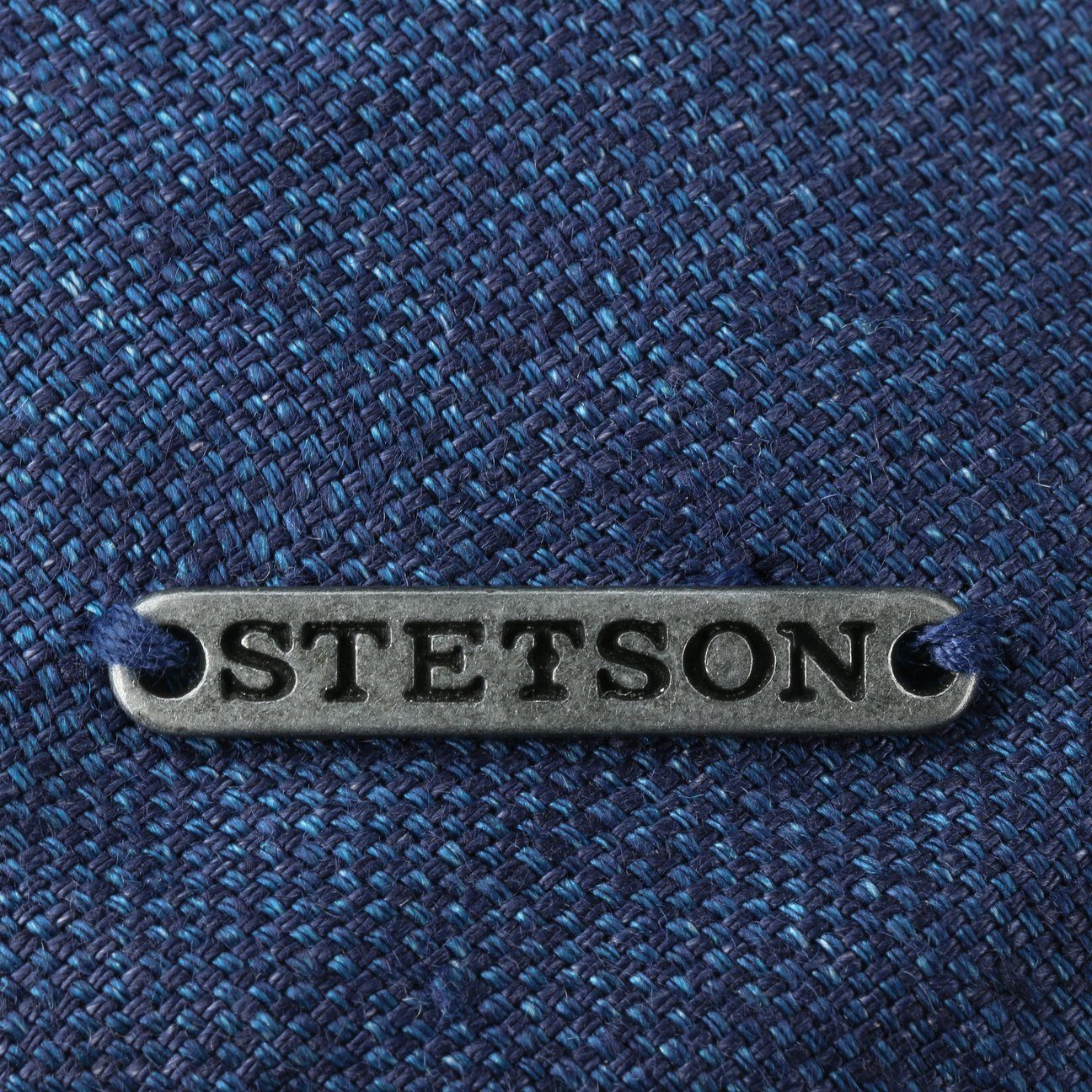 Stetson Flat Cap (1-St) in the EU Made mit Schirmmütze Schirm, blau