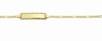 Adelia´s Goldarmband 333 Gold Figaro Armband 14 cm, 333 Gold Goldschmuck für Damen