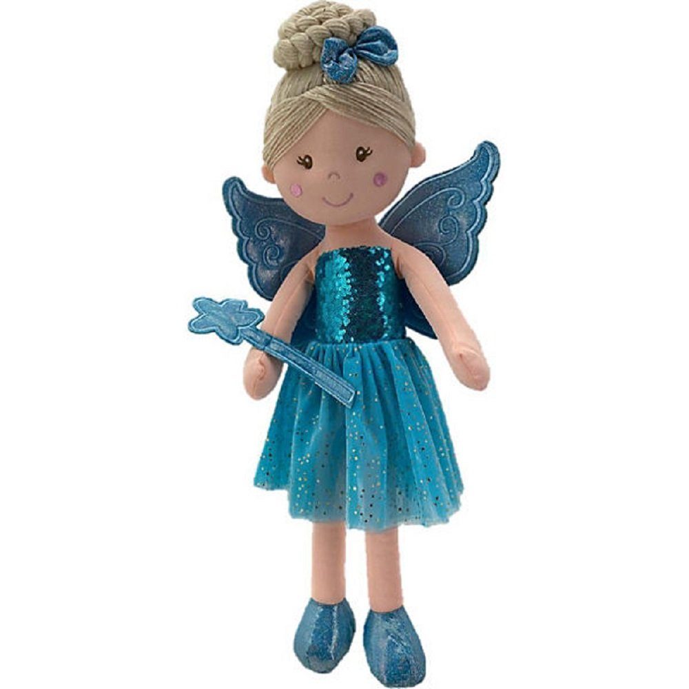 Stoffpuppe Sweety Toys 13265 Stoffpuppe Fee Plüschtier Prinzessin 60 cm blau