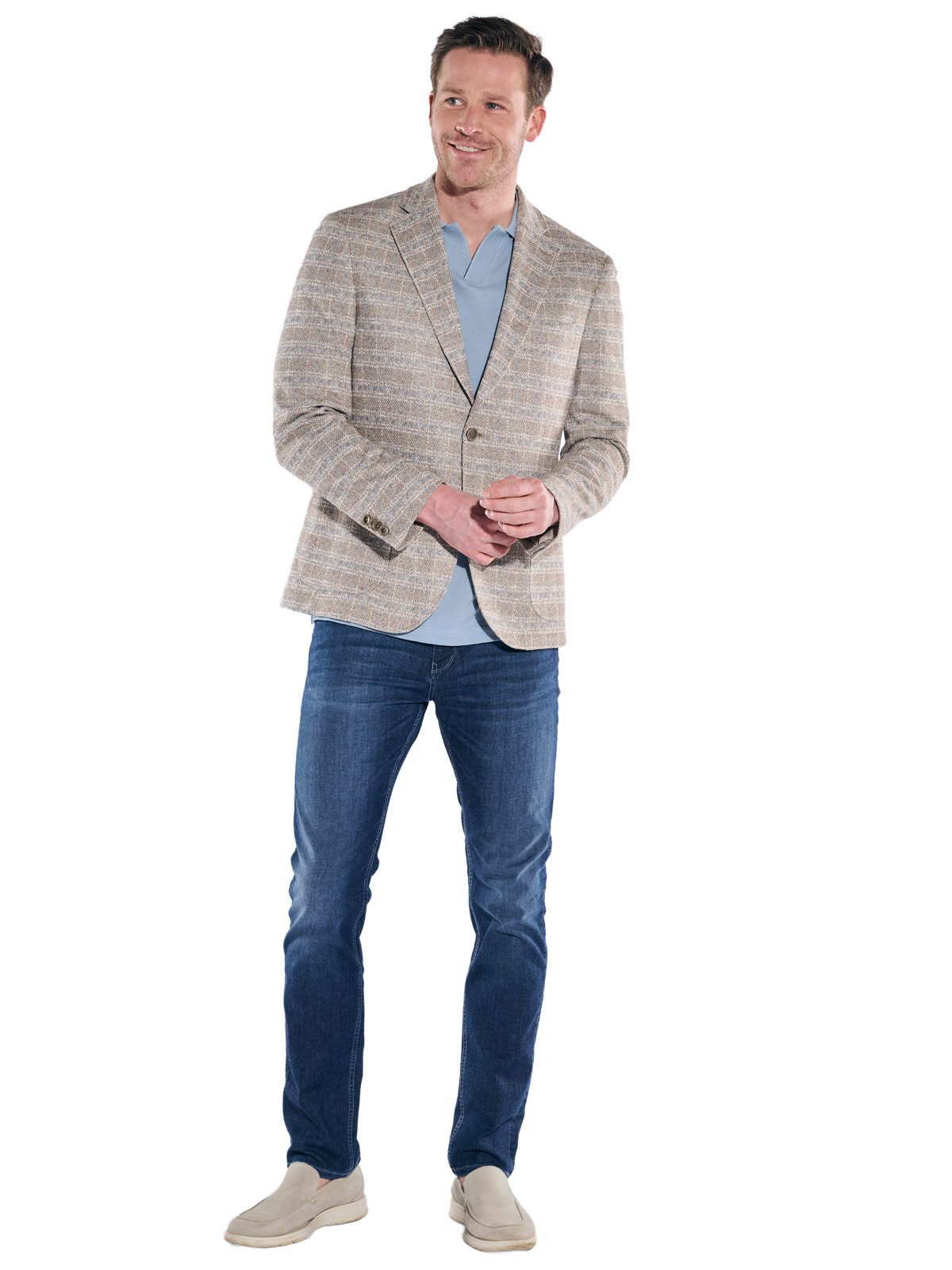 ENGBERS GERMANY Sakko Herren Sakko aus italienischem Garn, Beige