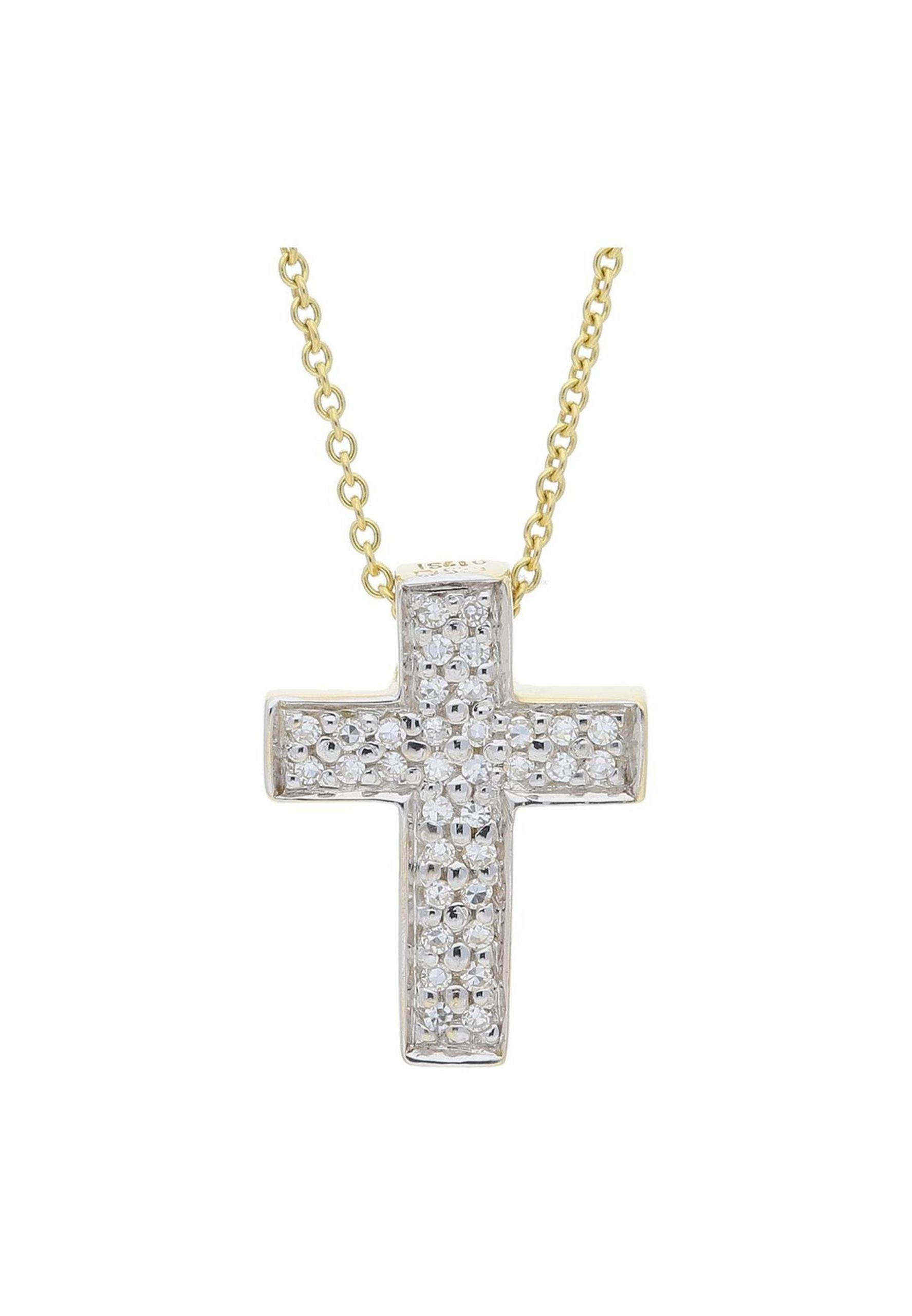 JuwelmaLux Kreuzanhänger »Anhänger Gold Kreuz mit Diamant(en)« (1-tlg),  Anhänger ohne Kette Gold 585/000, inkl. Schmuckschachtel online kaufen |  OTTO
