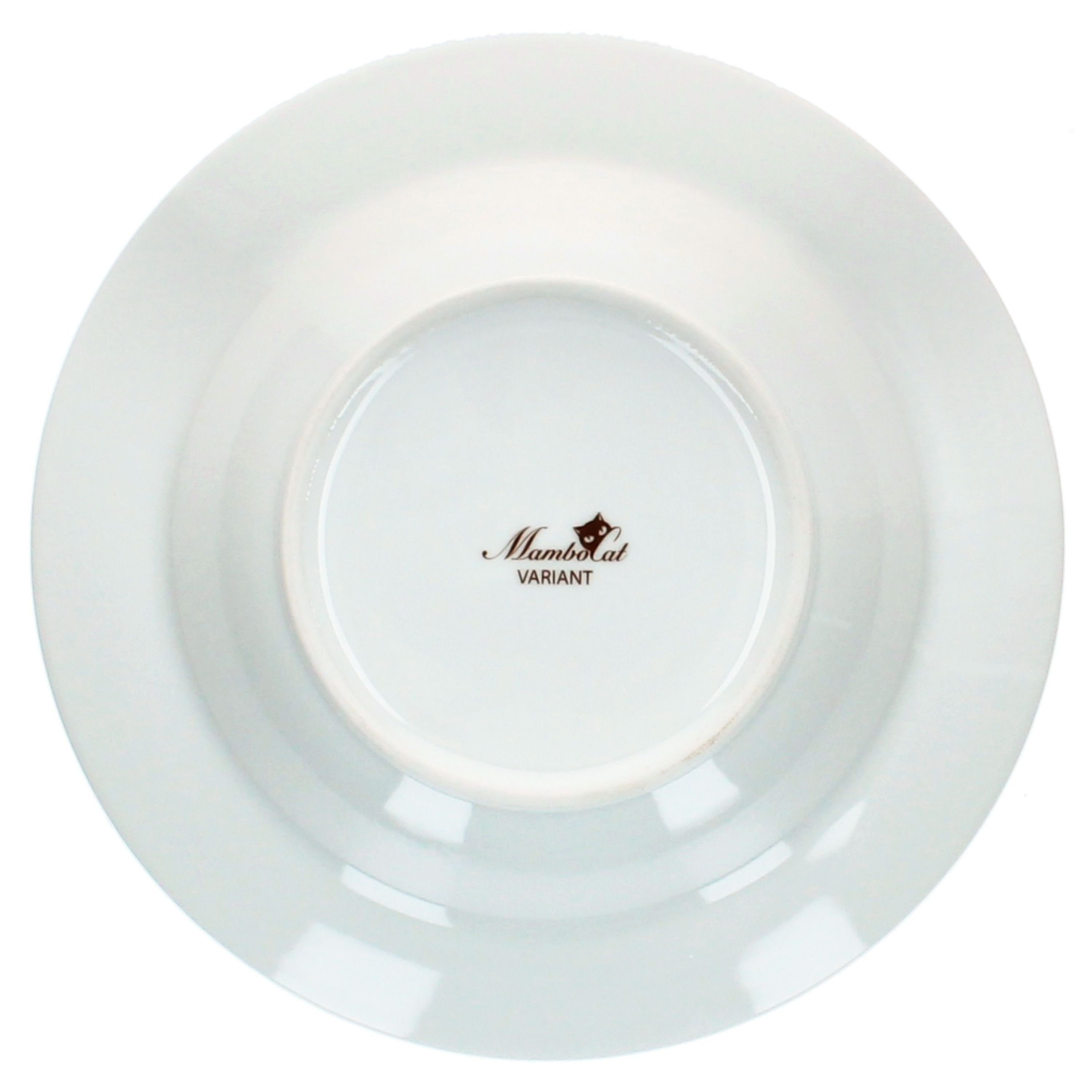 MamboCat Suppenteller 6x Variant Blümchen Suppenteller bunt tiefe Teller Pasta Salat Müsli