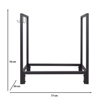 Kubus Kaminholzregal Imula, BxTxH:77x30x76 cm