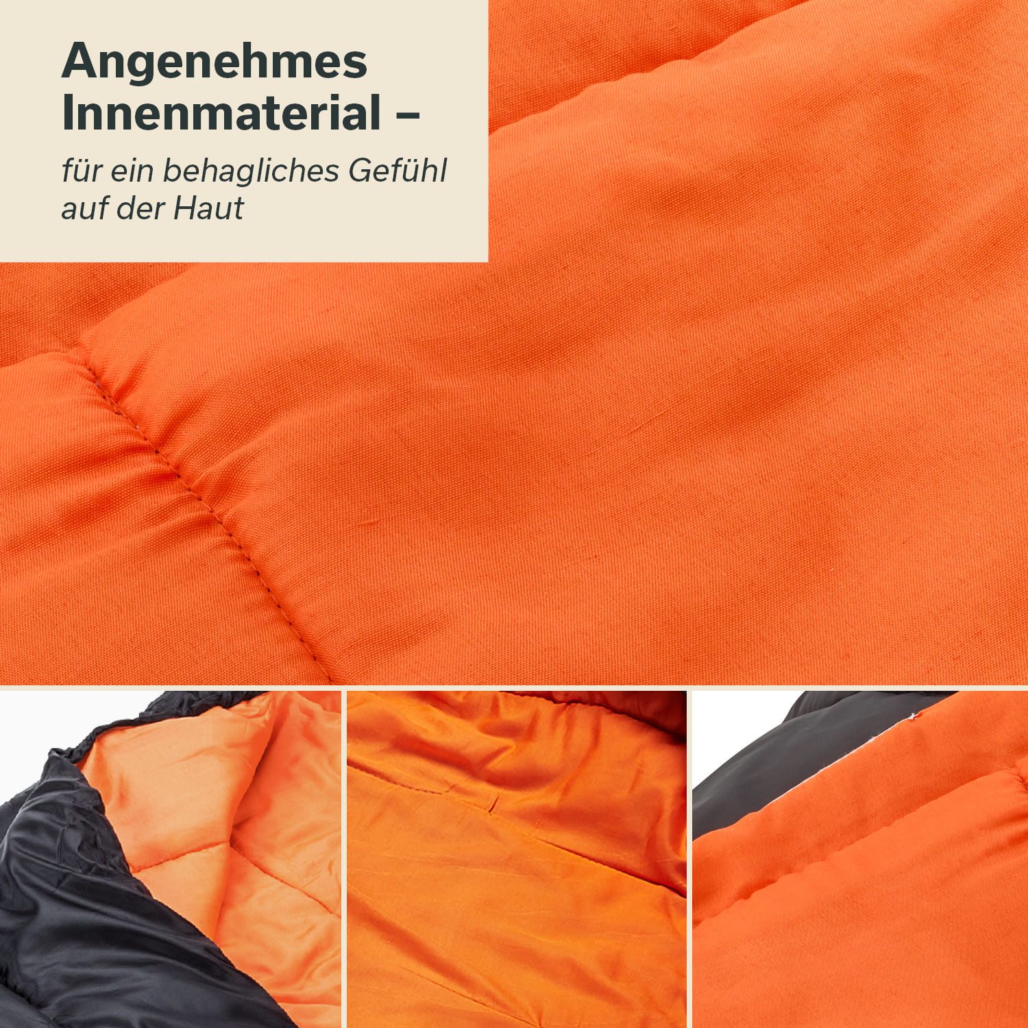 Skandika Mumienschlafsack Vegas Schlafsack XXL für Erwachsene, Camping, koppelbar, breit, groß (2-Wege-Reißverschluss), Doppelschlafsack, 3 Jahreszeiten, bis -12°C, 220 x 110 cm, Packsack