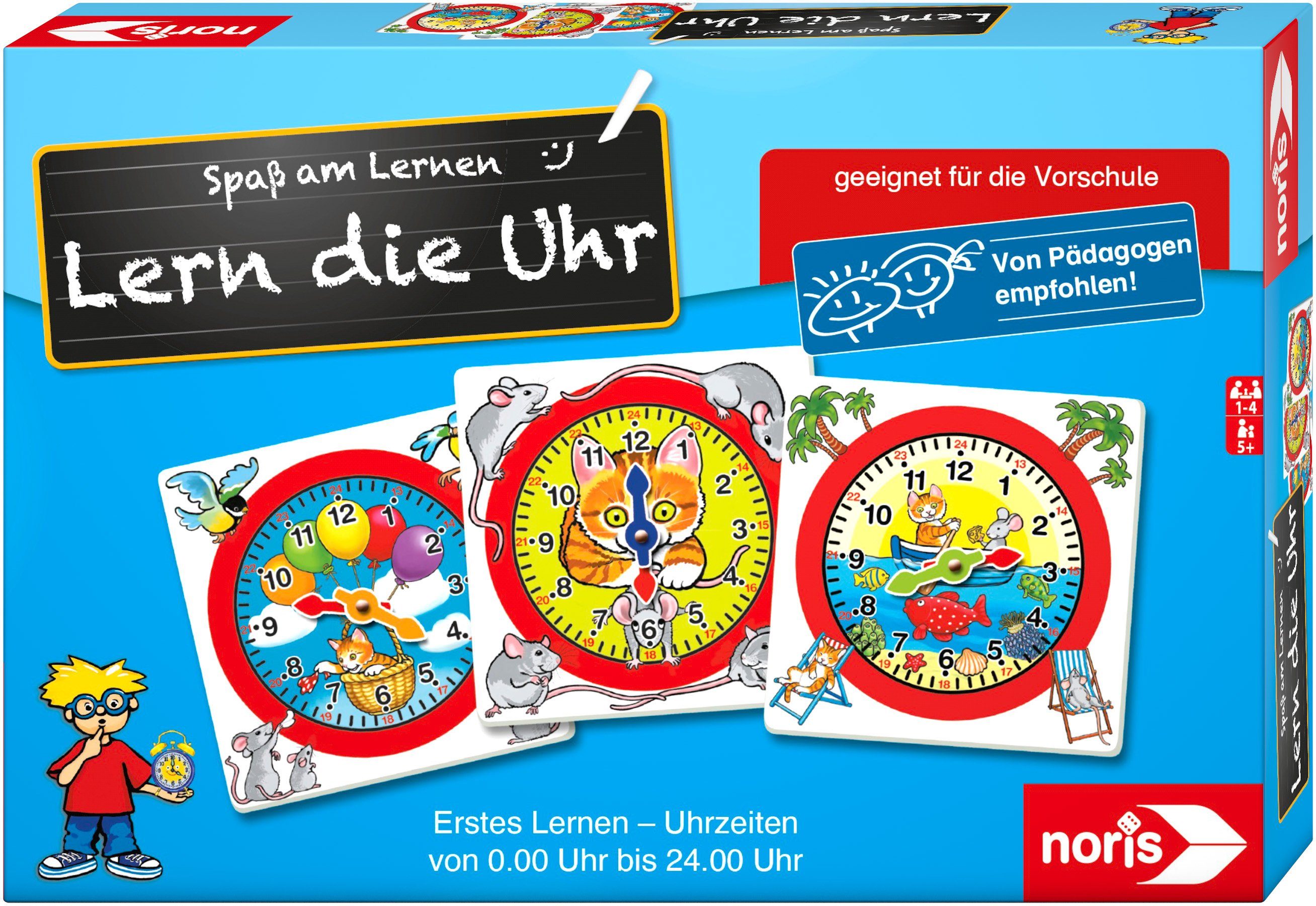 Noris Spiel, Lern die Uhr | Farblernspiele