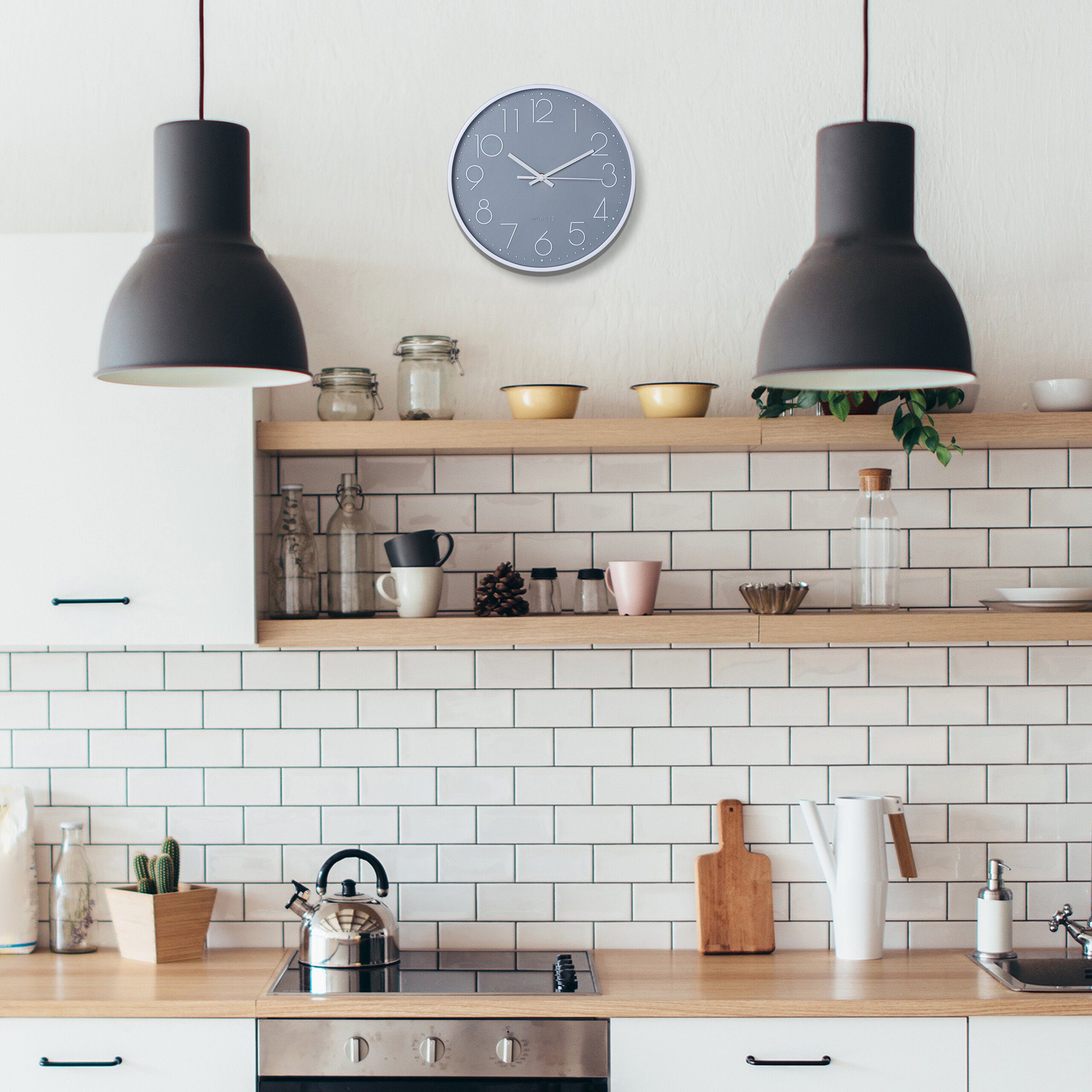 relaxdays Wanduhr Moderne Wanduhr günstig online kaufen