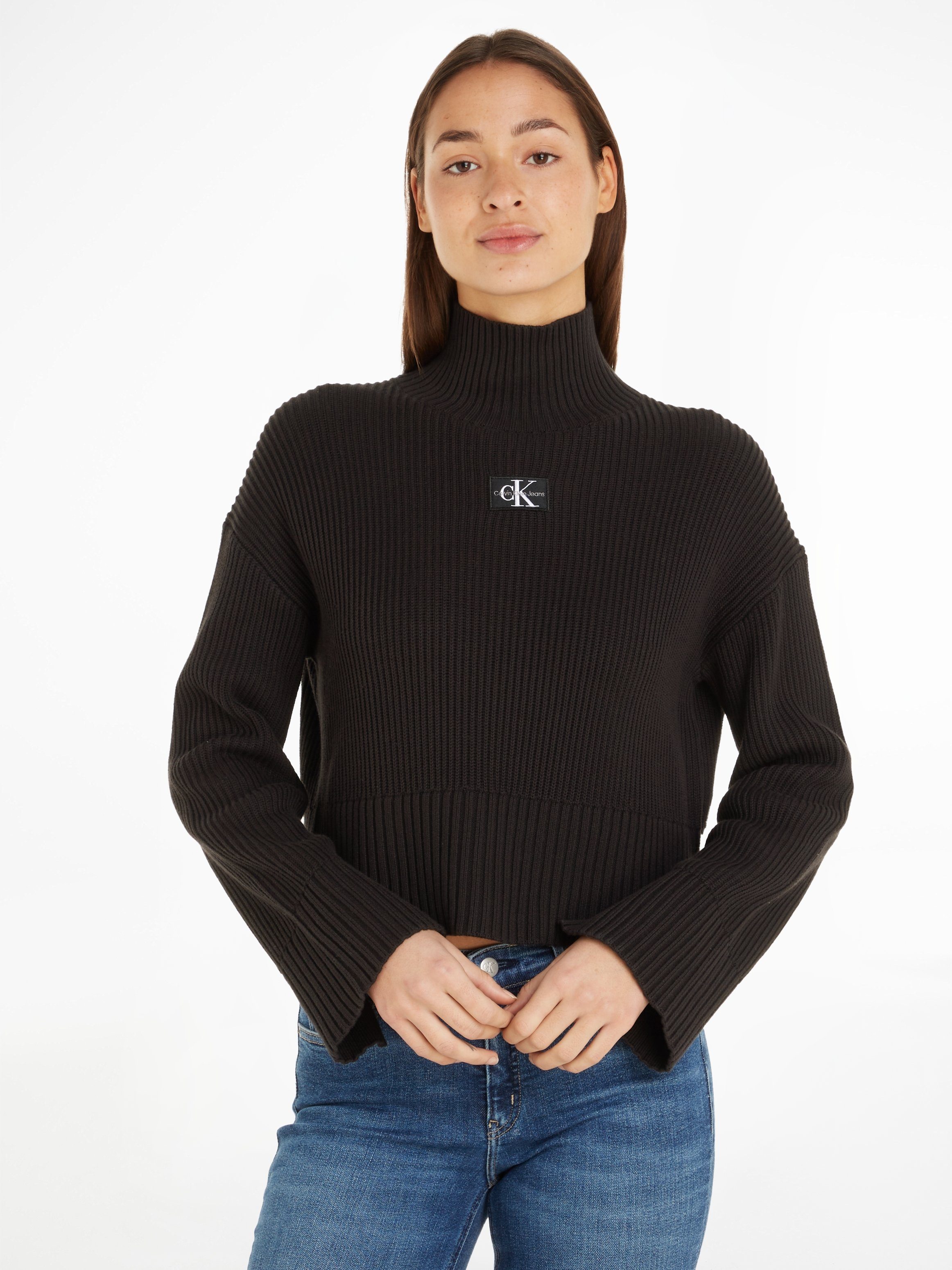 Rollkragen Strickpullover Calvin Klein Rollkragenpullover Damen - Main Image