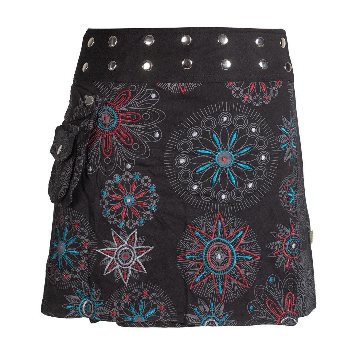 Vishes Wickelrock Bedruckt Bestickt Blumen Mandala günstig online kaufen