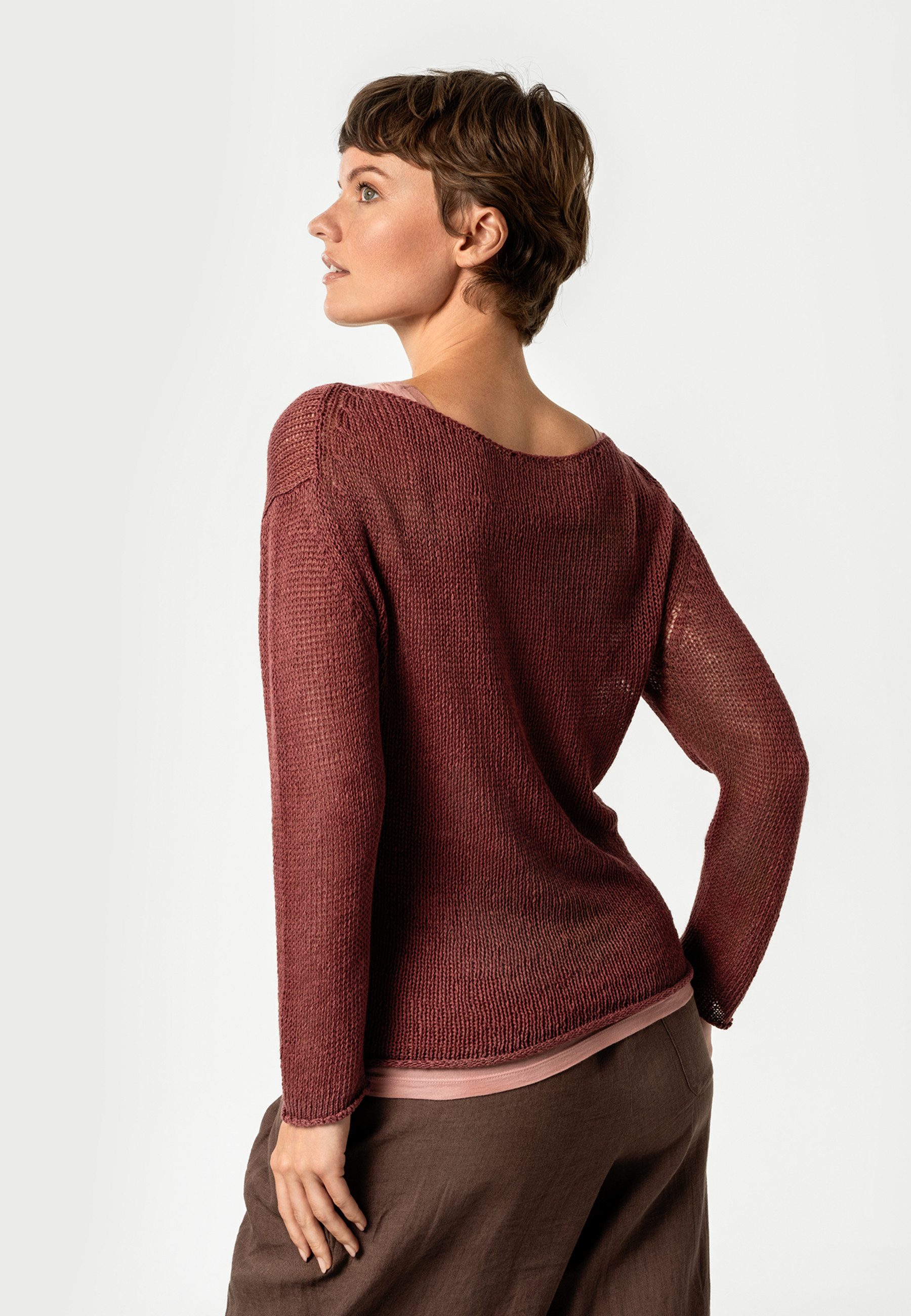 LIVING CRAFTS Strickpullover AMALFIA GOTS zertifiziert