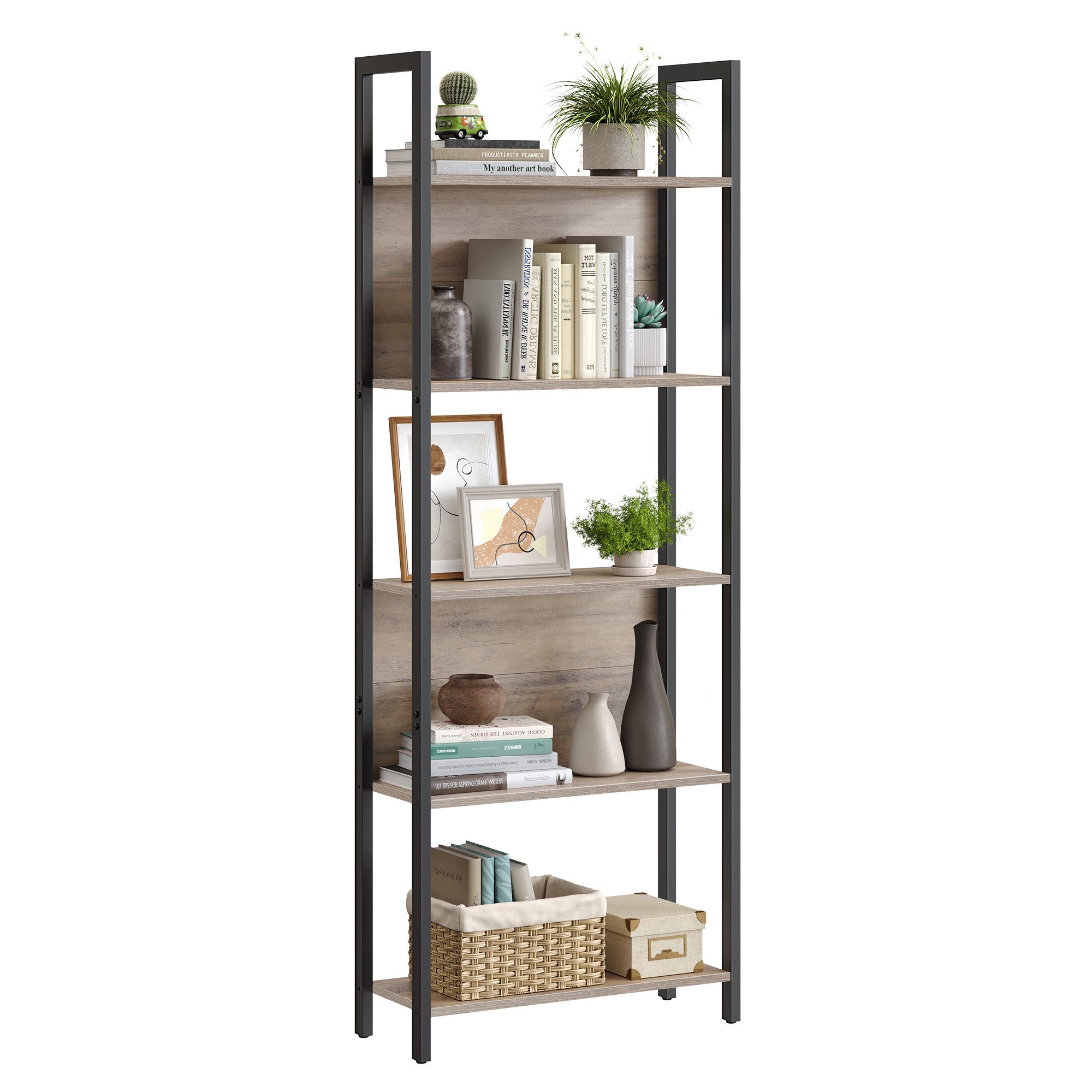 VASAGLE Bücherregal, Küchenregal, Standregal, multifunktional, 5/6 günstig online kaufen