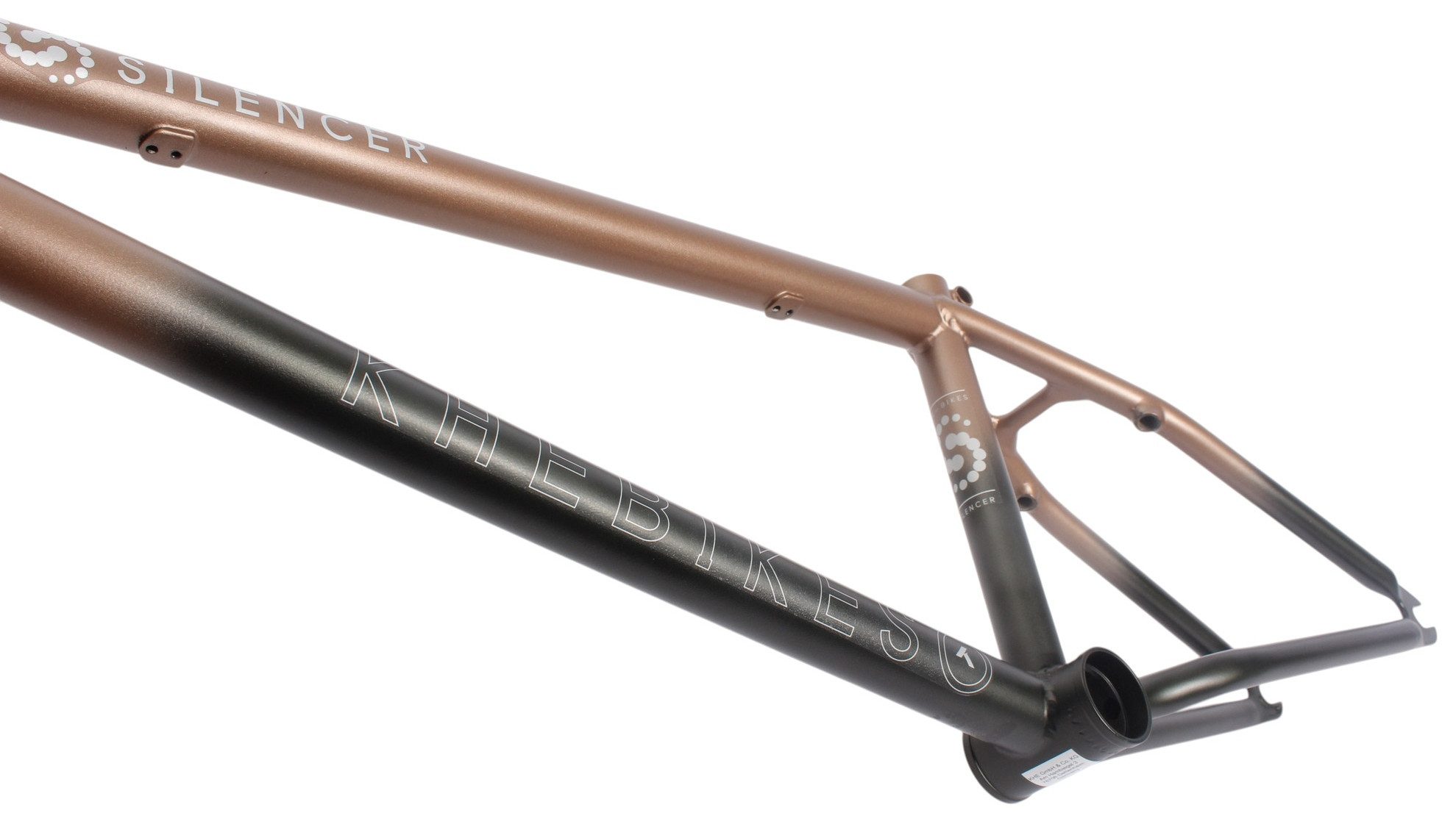 KHEbikes Fahrradrahmen KHE SILENCER LT BMX Rahmen 20 Zoll CrMo 21 Zoll TT Schwarz, BMX Rahmen KHE SILENCER LT aus CrMo