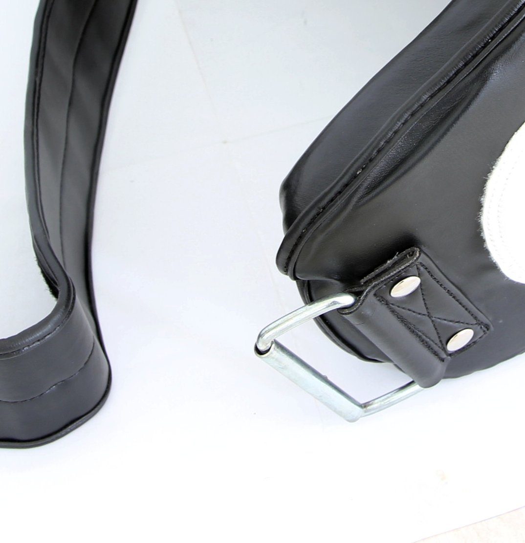 BAY-Sports Pratzen Bauchgürtel Bauchschutz Körperschutz Kampfsport, Belly Pad, Schlagkissen, Thaiboxen, Muay Thai, MMA, Boxen