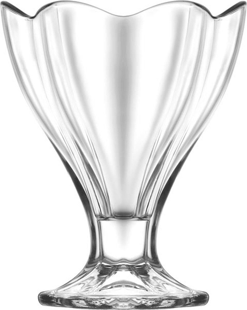 LAV Becher 6er Eisbecher Dessertschalen Eisschalen Eisschale Eisgläser Eis Glas 1, 6-tlg., Glas