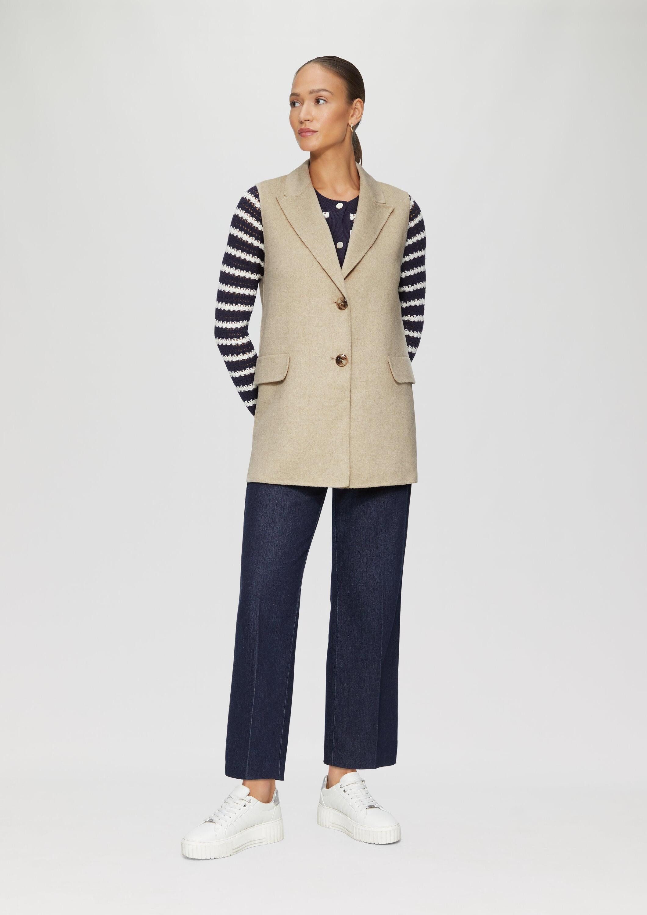 s.Oliver Outdoorjacke Outdoor-Weste Doubleface-Weste im Relaxed Fit