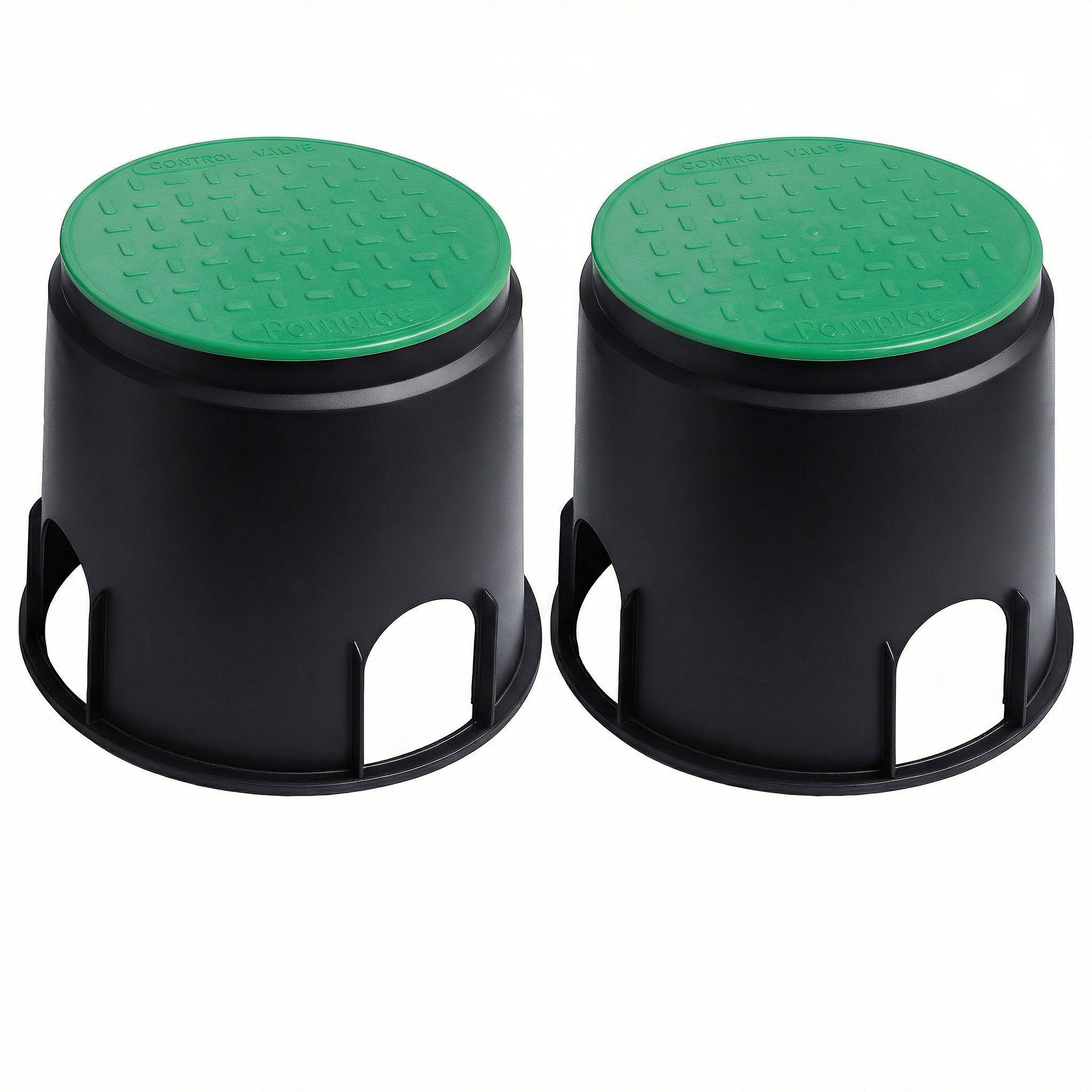 INTERGARDEN Bewässerungsventilbox 2er Set Bodeneinbaudose, 31x25,5cm, Bewässerung Garten, Ventilbox