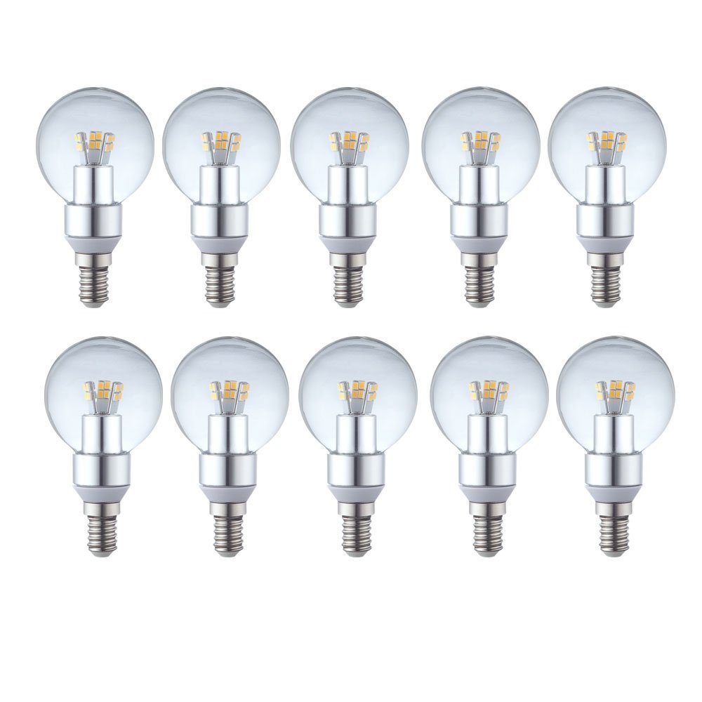 etc-shop LED-Leuchtmittel, 10er Set LED Leuchtmittel 4 3000 Birnen E14 Watt Kelvin