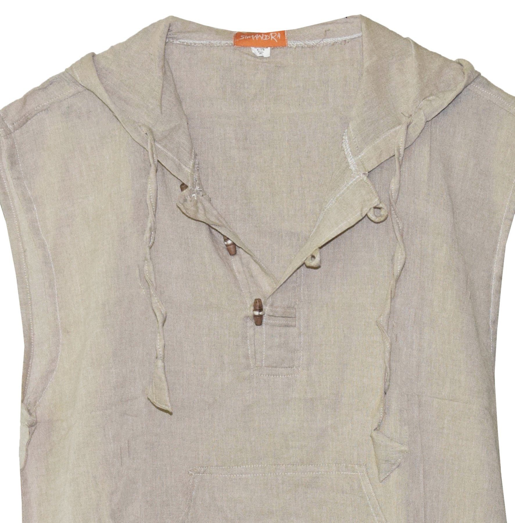 SIMANDRA Kapuzenhemd Ärmelloses Shirt mit Kapuze