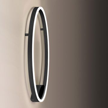s.luce Deckenleuchte LED Ring Wandlampe Deckenlampe 100 Dimmbar Gold, Warmweiß