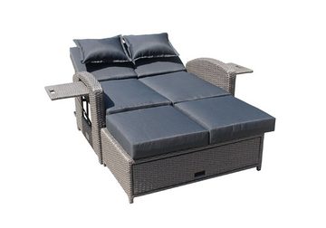 Gravidus Gartenlounge-Sessel Gartensofa Funktionssofa Couch Lounge