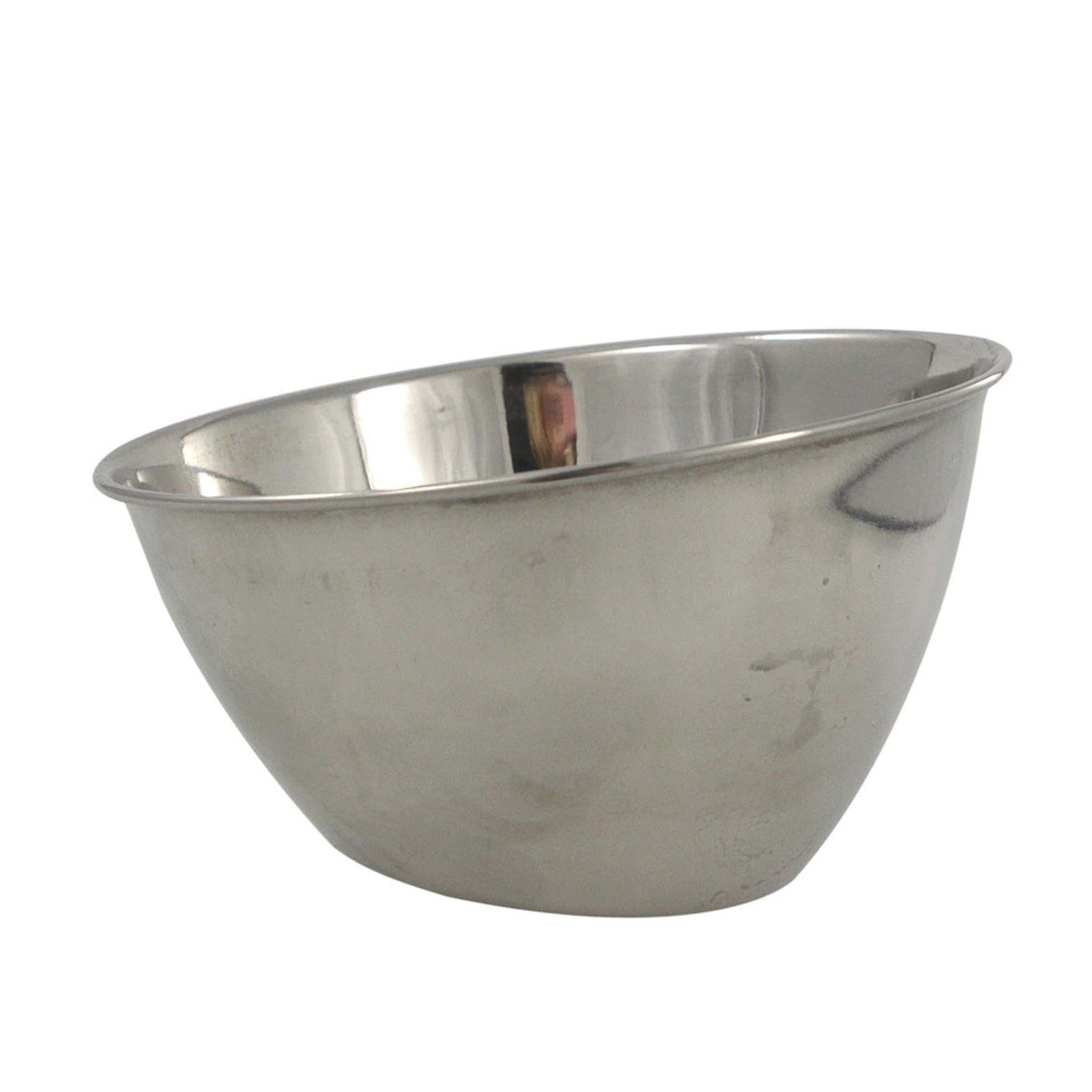 Neuetischkultur Servierschale Schale rund schräg, Edelstahl, (Stück, 1-tlg), Servierschale Edelstahl