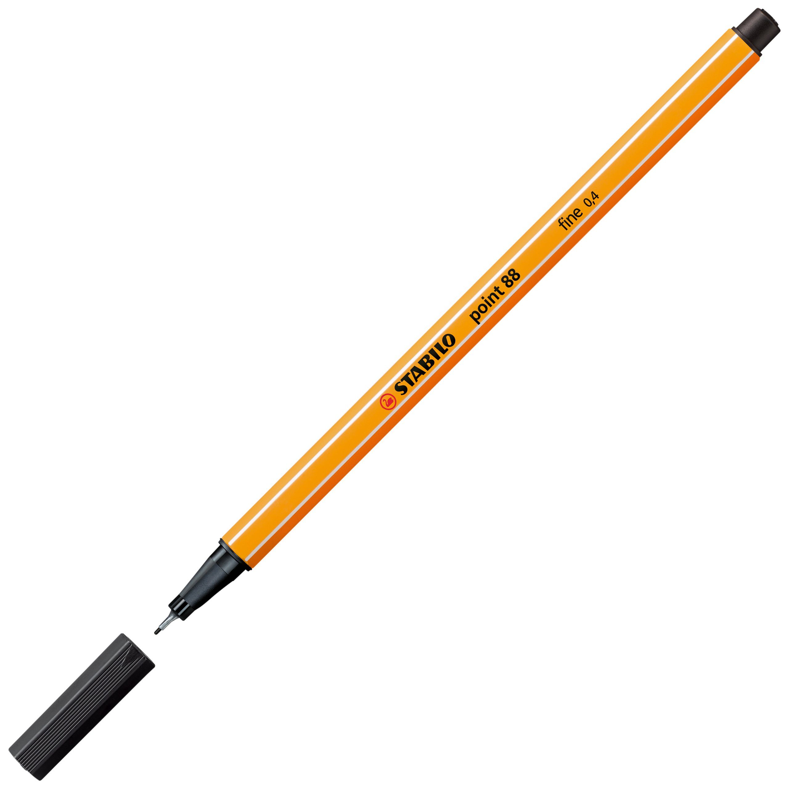 STABILO Fineliner Fineliner St. point 88 3er Bl. schwar schwarz, 3er Blister