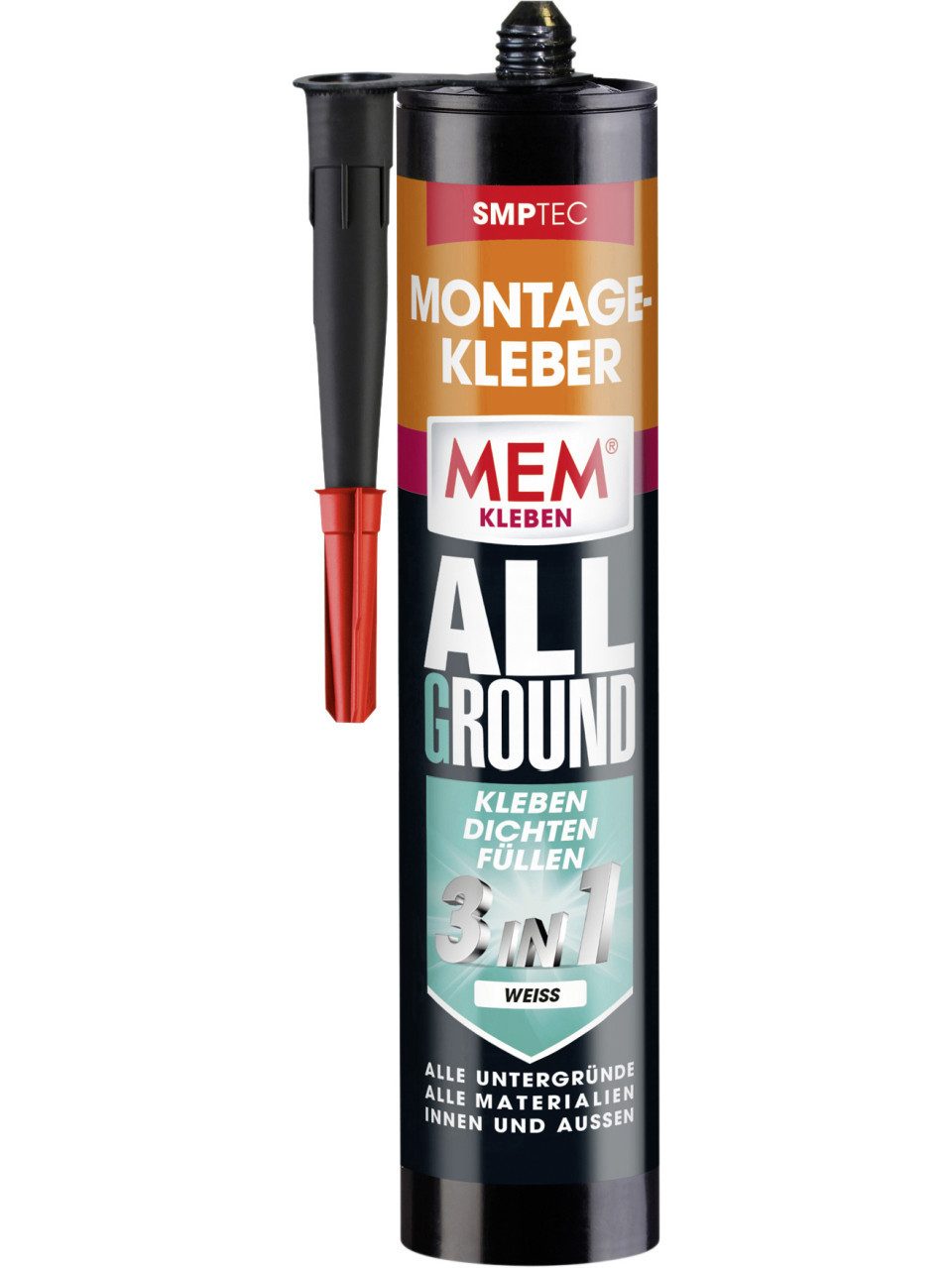 MEM Bauchemie Fliesenaufkleber MEM Montage-Kleber Allground 3in1 430 g weiß