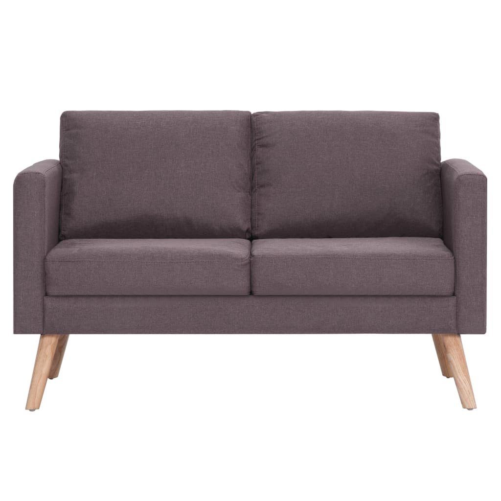 Sofagarnitur Sofa vidaXL Stoff Taupe 2-tlg.