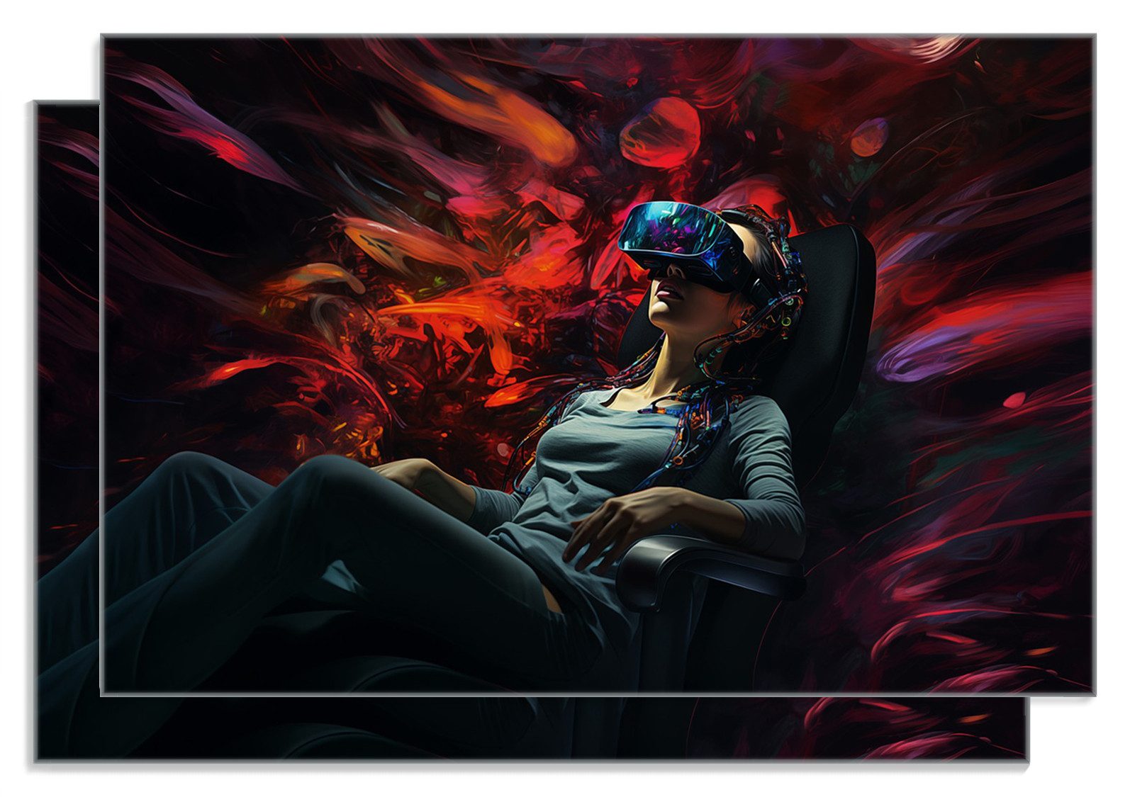 Frühstücksbrett Eintauchen in die virtuelle Realität