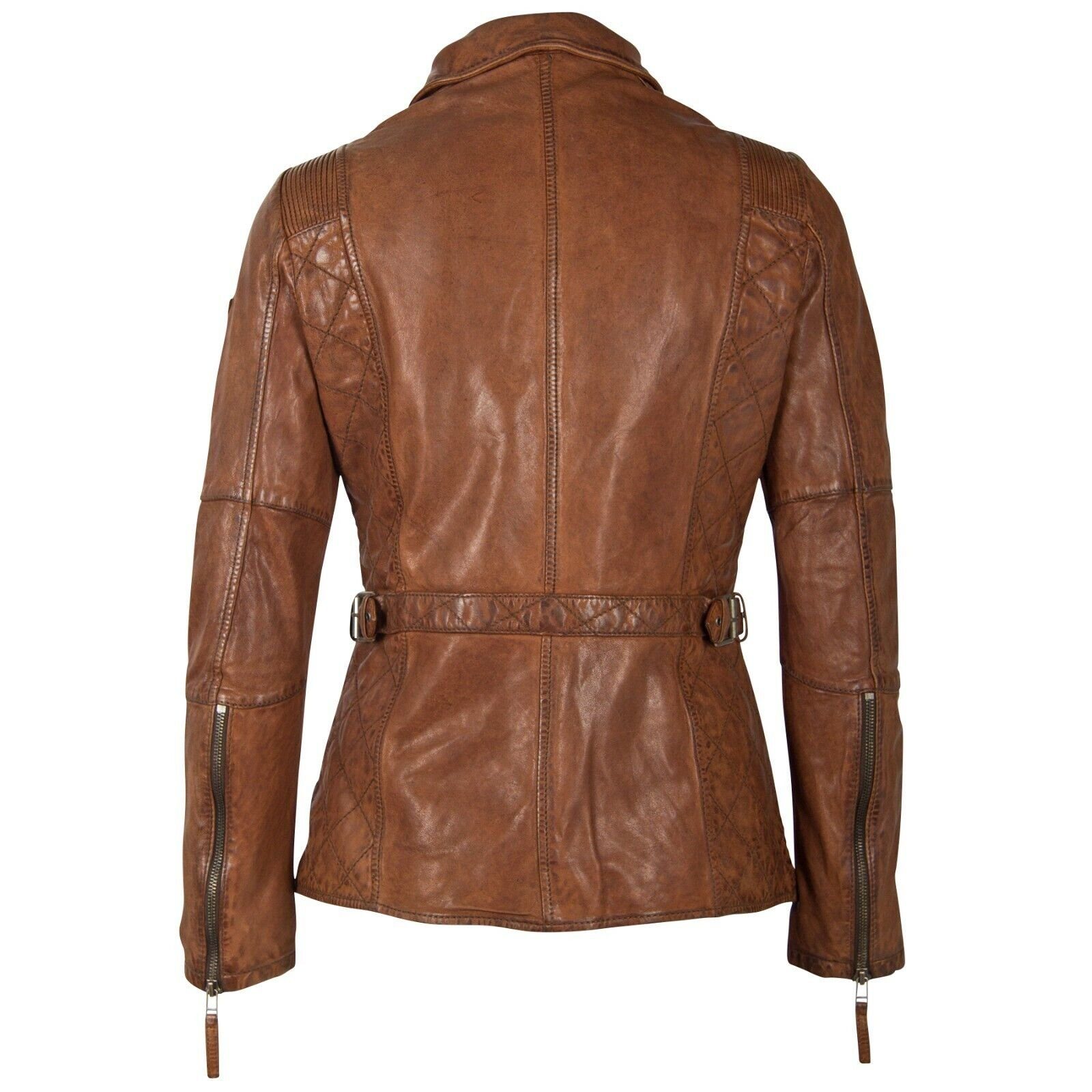 Gipsy Lederjacke GWAdvance aus cognac Leder Lammnappa