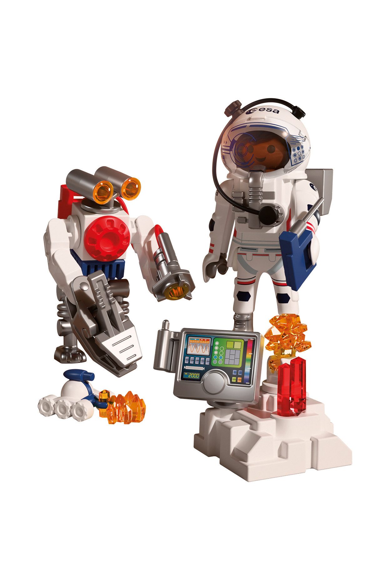 Playmobil® ESA: Astronaut mit Roboter (72014), City Action Konstruktions-Spielset, (42 St)